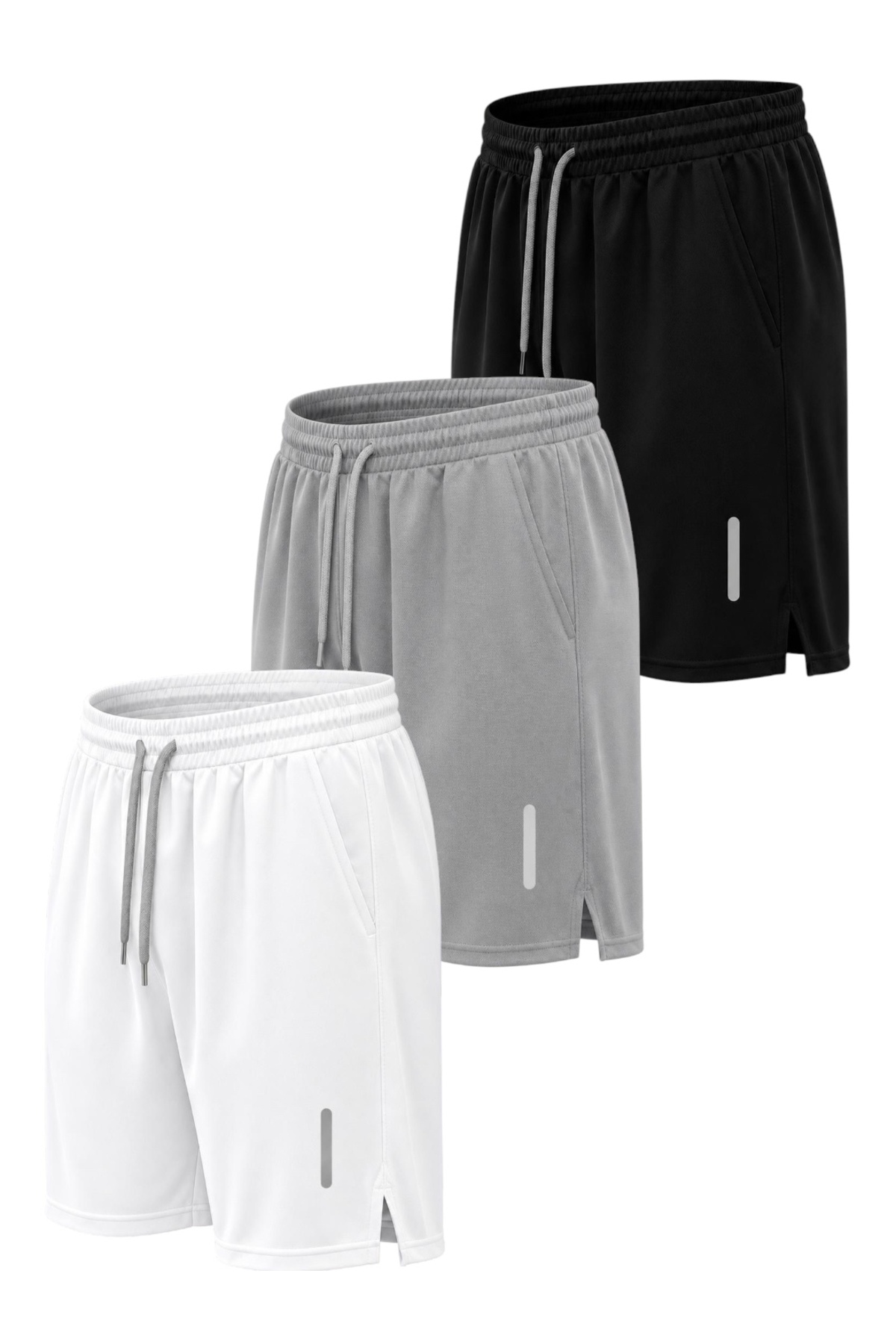 pandy 3'lü Nefes Alabilen Kumaş Fitness Tenis Spor Şort