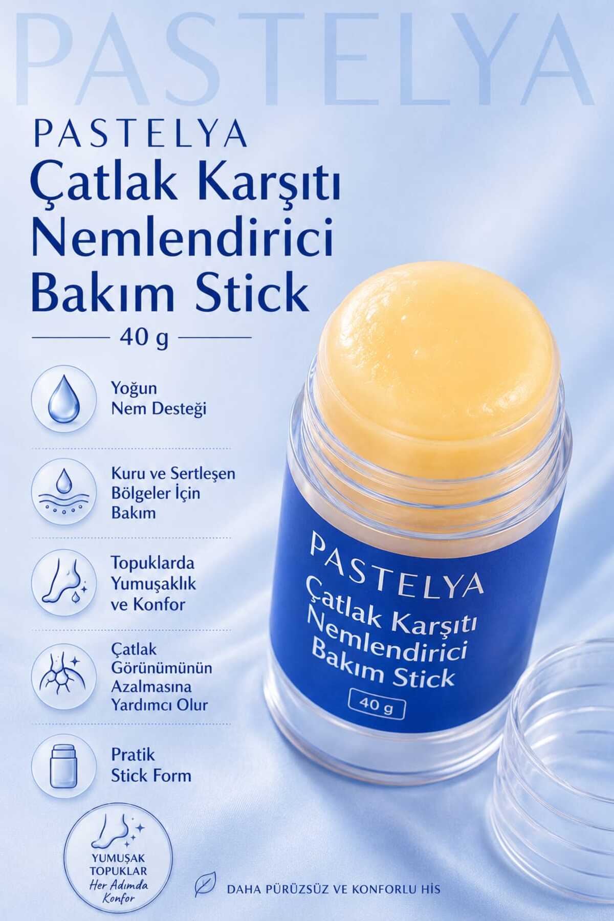 Çatlak Karşıtı Onarıcı Stick Krem - Nem Bariyeri Balm - MAVİ — BALMAVİ — تصویر 4 از 5