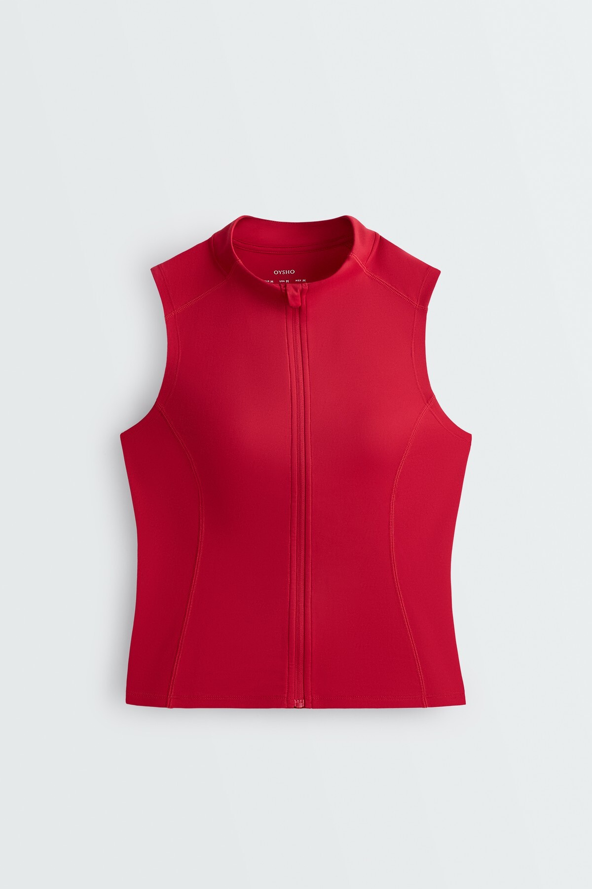 Oysho Fermuarlı kolsuz T-shirt görsel 5