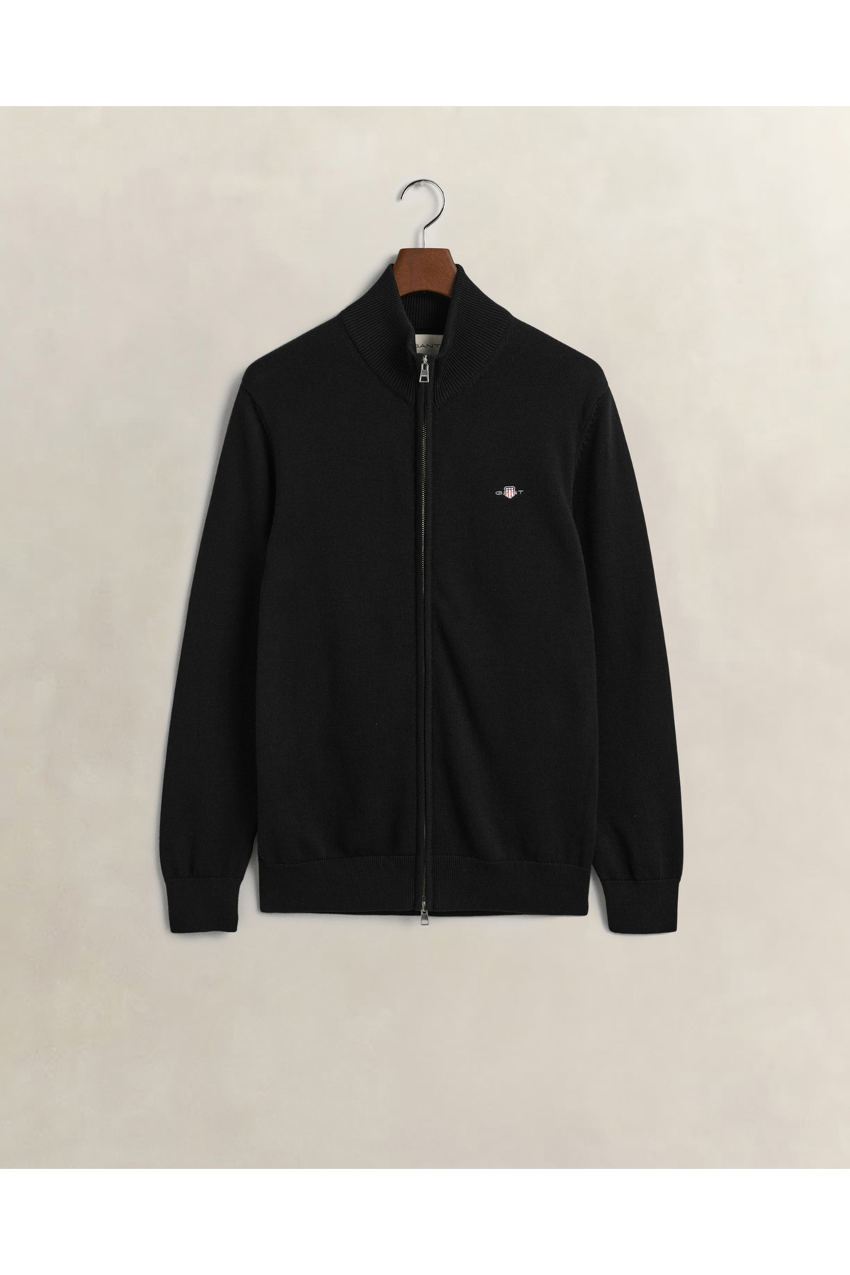 Gant Erkek Siyah Regular Fit Fermuarlı Hırka görsel 3