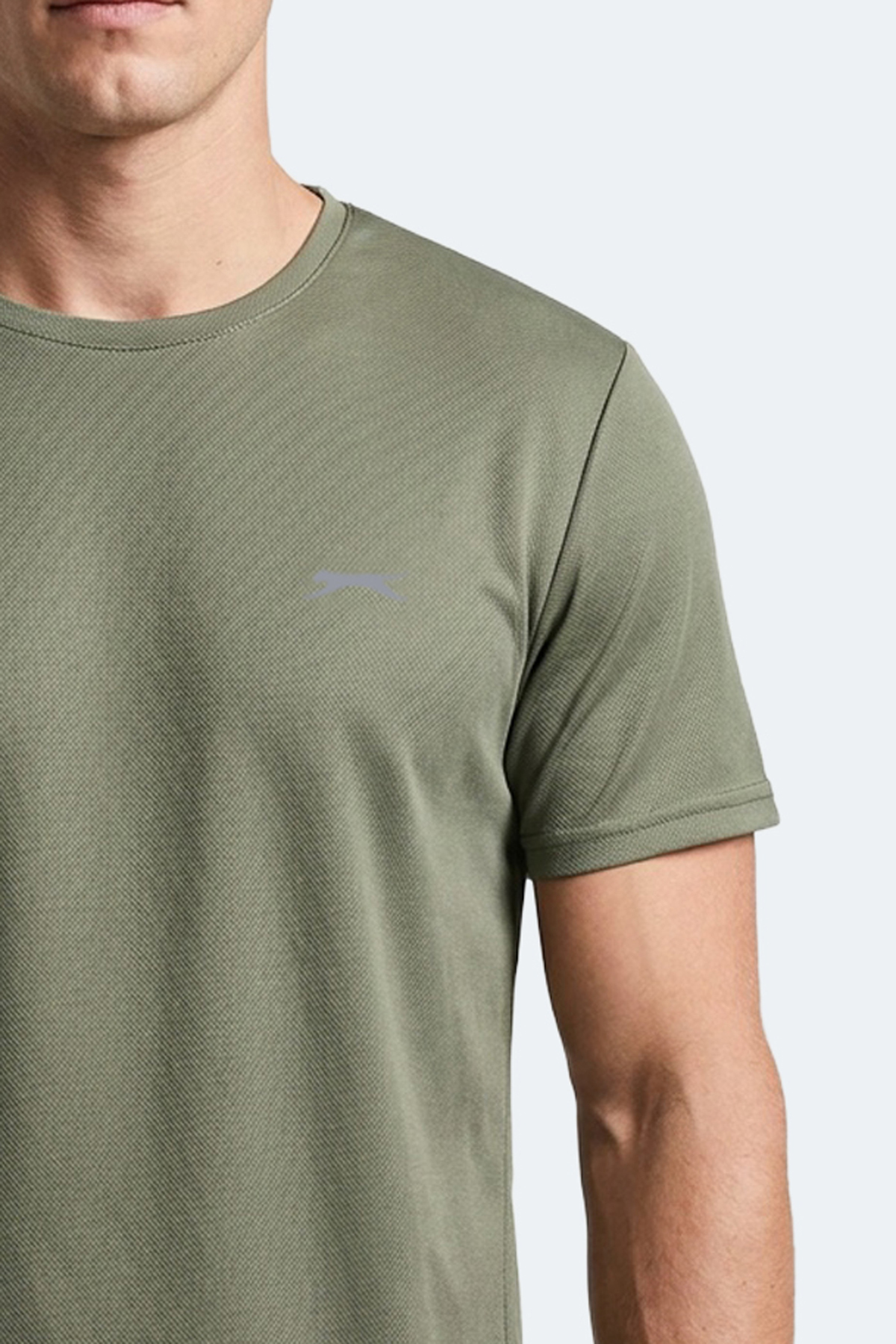 Slazenger HAUNTED I Erkek Haki Tişört görsel 2