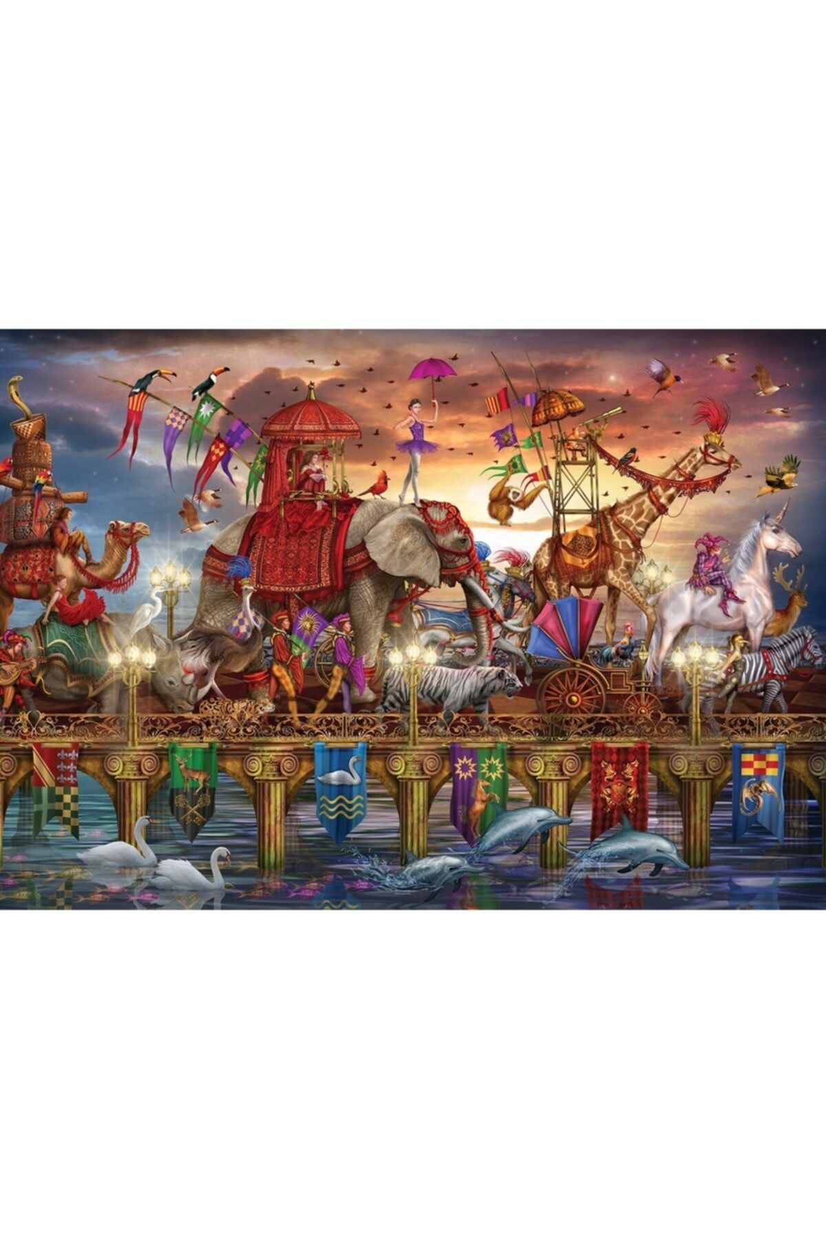 پازل 1500 قطعه یک راه محصول دارای مجوز ترافیک Ks Games
