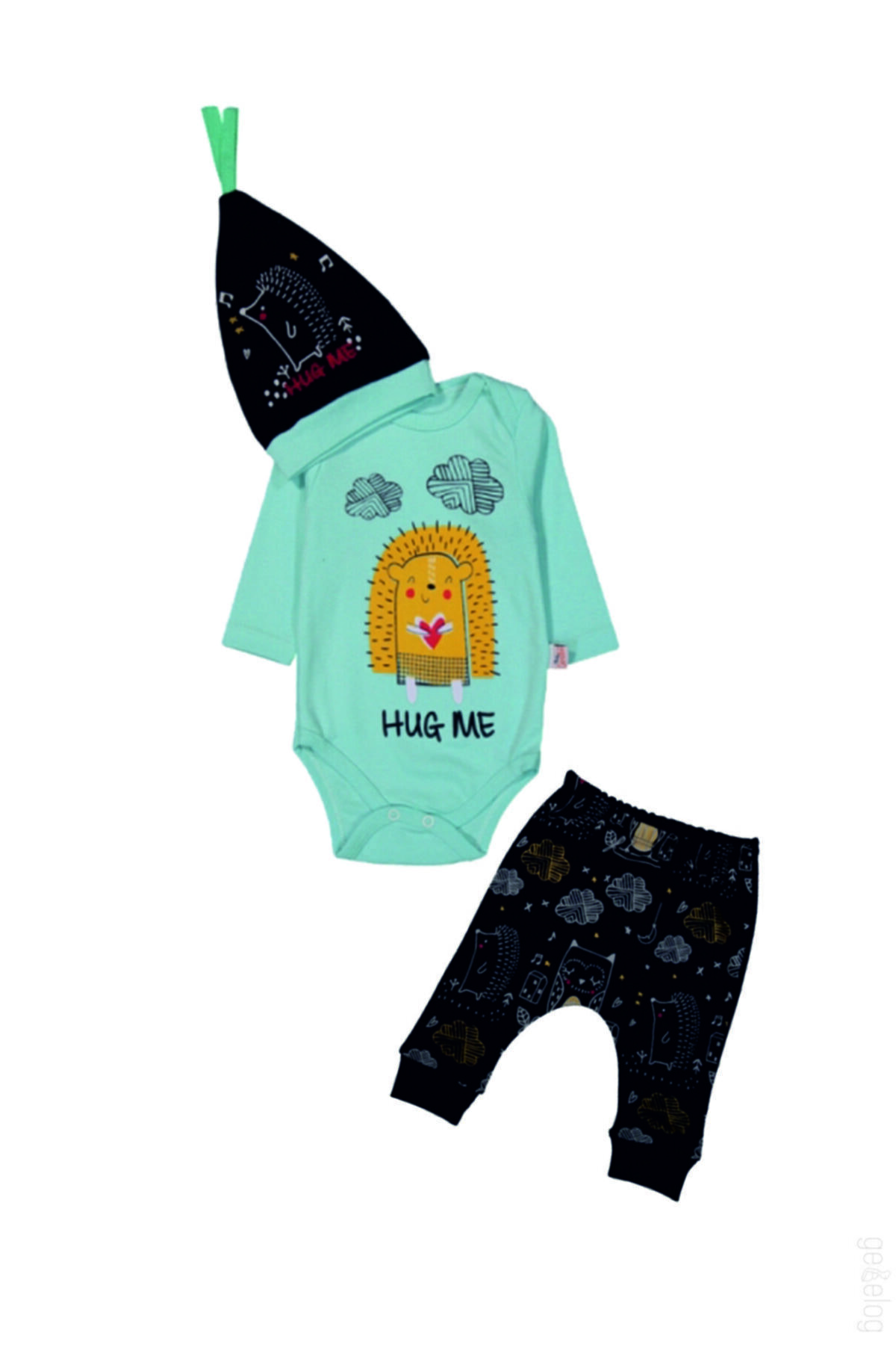 Hug Me Hearted Porcupine3-Piece Badili Set