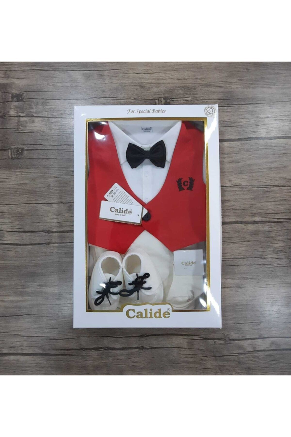 Calide Baby Baby Boy U Neck Bow Tie Mevl t Set Mevl tl k Set