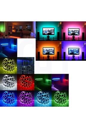 Renkli Şerit Led Kendinden Trafolu Renk Değiştiren Kumandalı Rgb Animasyonlu Şerit Led EMS000004-RGB-LED