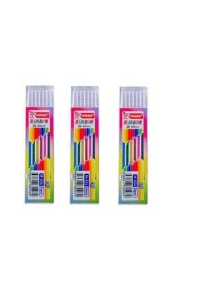 0.7 Uç Renkli Kalem Ucu 3 Adet Rainbow Kalem Uç 2b Kalem Ucu 60mm MIKRO-UC-RAINBOW-3