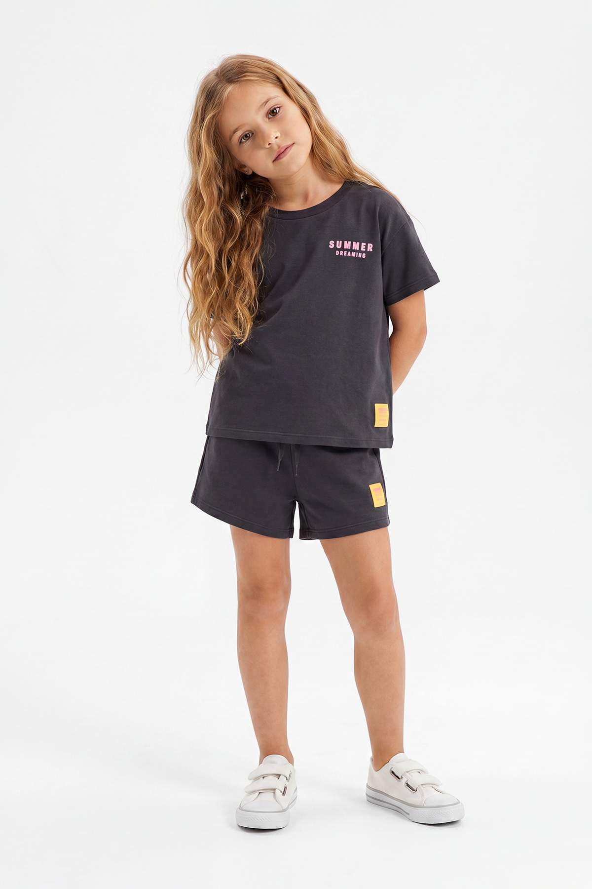 Trendyolmilla Kids Antrasit Düz Örme Alt - Üst Takım TKDSS26AU00117