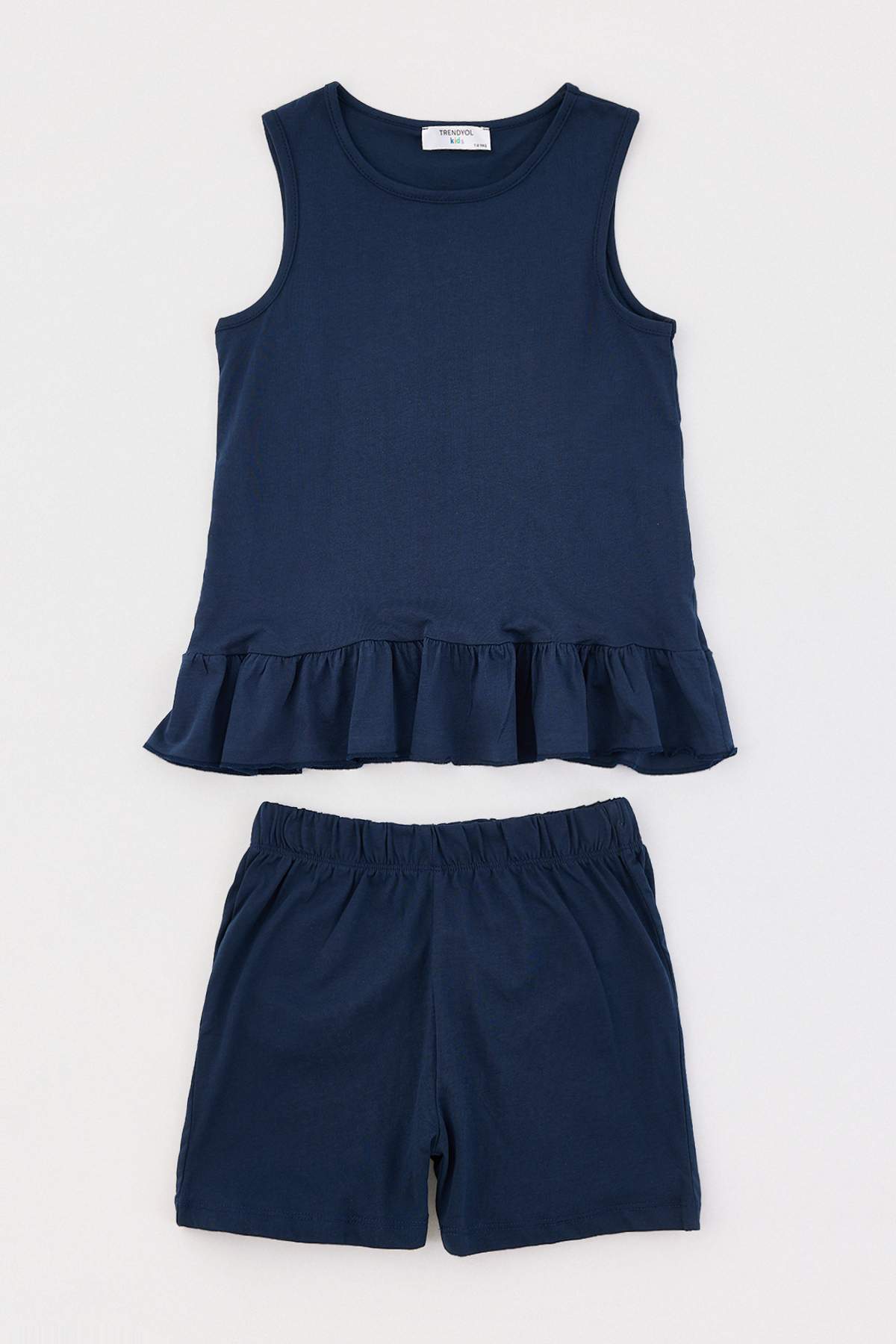 Trendyolmilla Kids Lacivert Düz Örme Alt - Üst Takım TKDSS25AU00162