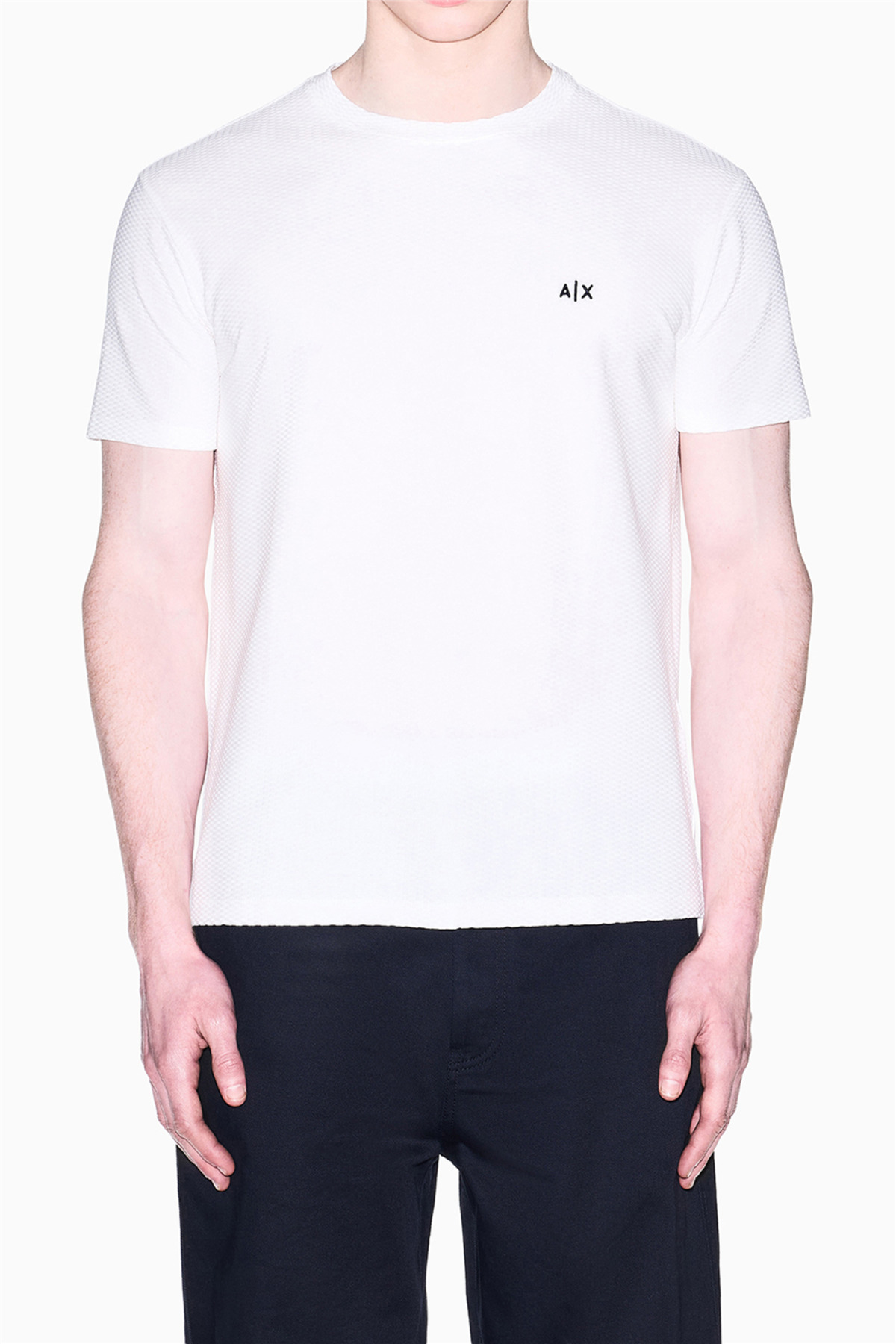 تی‌شرت یقه گرد مردانه سفید آرمانی اکسچنج تی شرت Armani Exchange