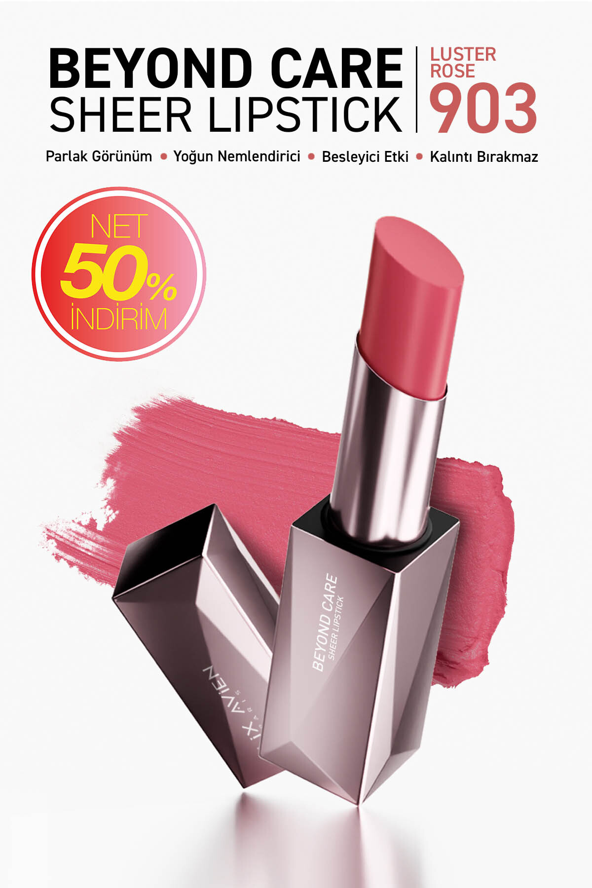 Alix Avien Beyond Care Sheer Lipstick 903 - Luster Rose - Yoğun Nemlendirici Besleyici Etki - Parlak Ruj - Fiyatı, Yorumları