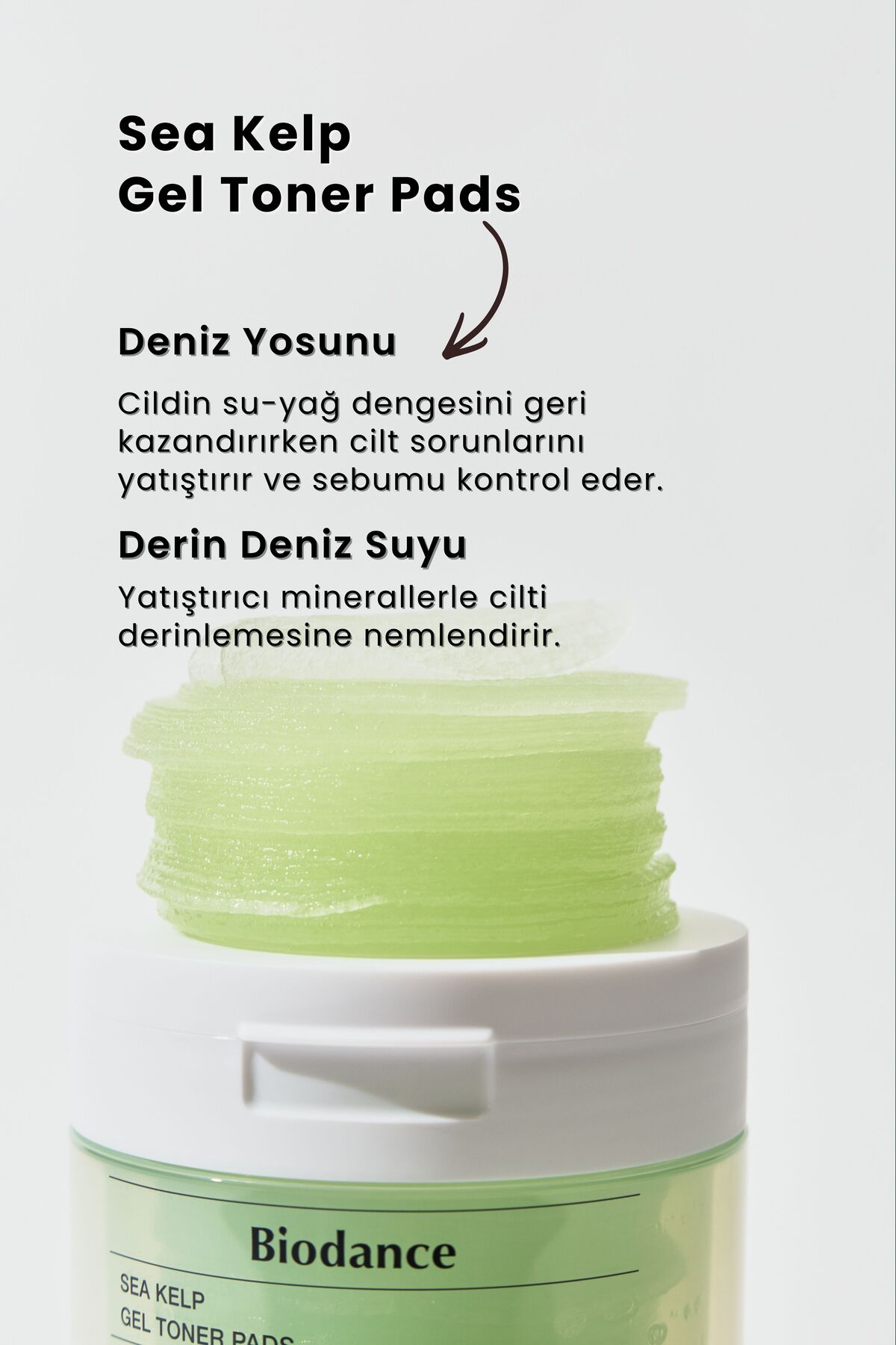 Sea Kelp Gel Toner Yatıştırıcı Tonik Ped 60 Adet H3437AXNS — تصویر 5 از 6