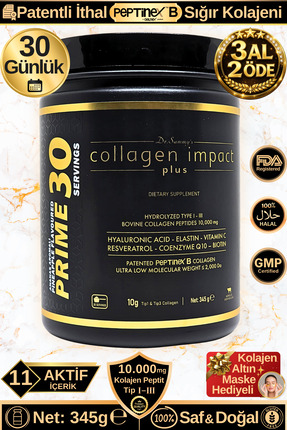 Dr.Sammy's Toz Kolajen Peptit 10.000 Mg Tip 1-3 Hidrolize Sığır Kolajeni | Pr...