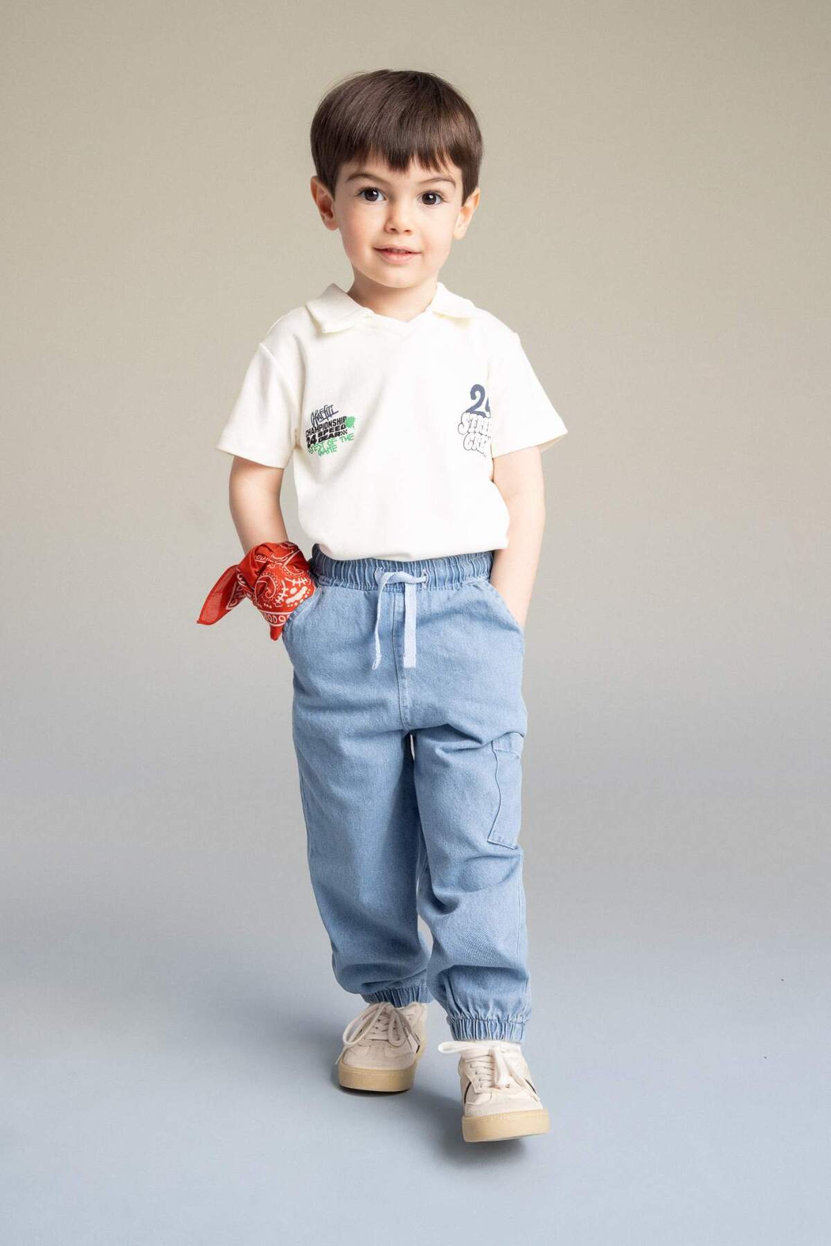 Defacto Printed 2-Piece Set for Baby Boy G8258A526Sm
