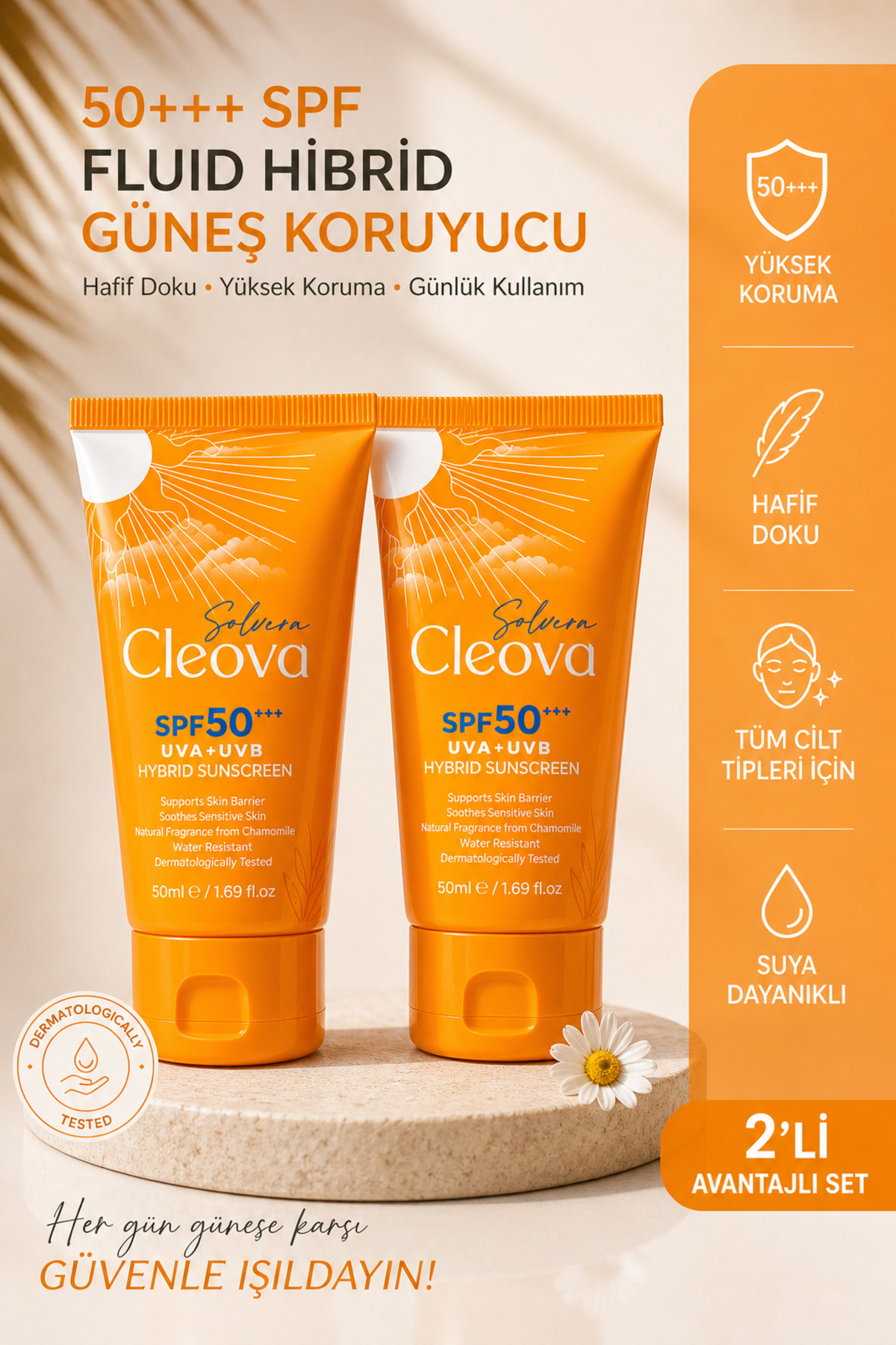 SPF 50 Güneş Kremi 2’li Set — 01.02