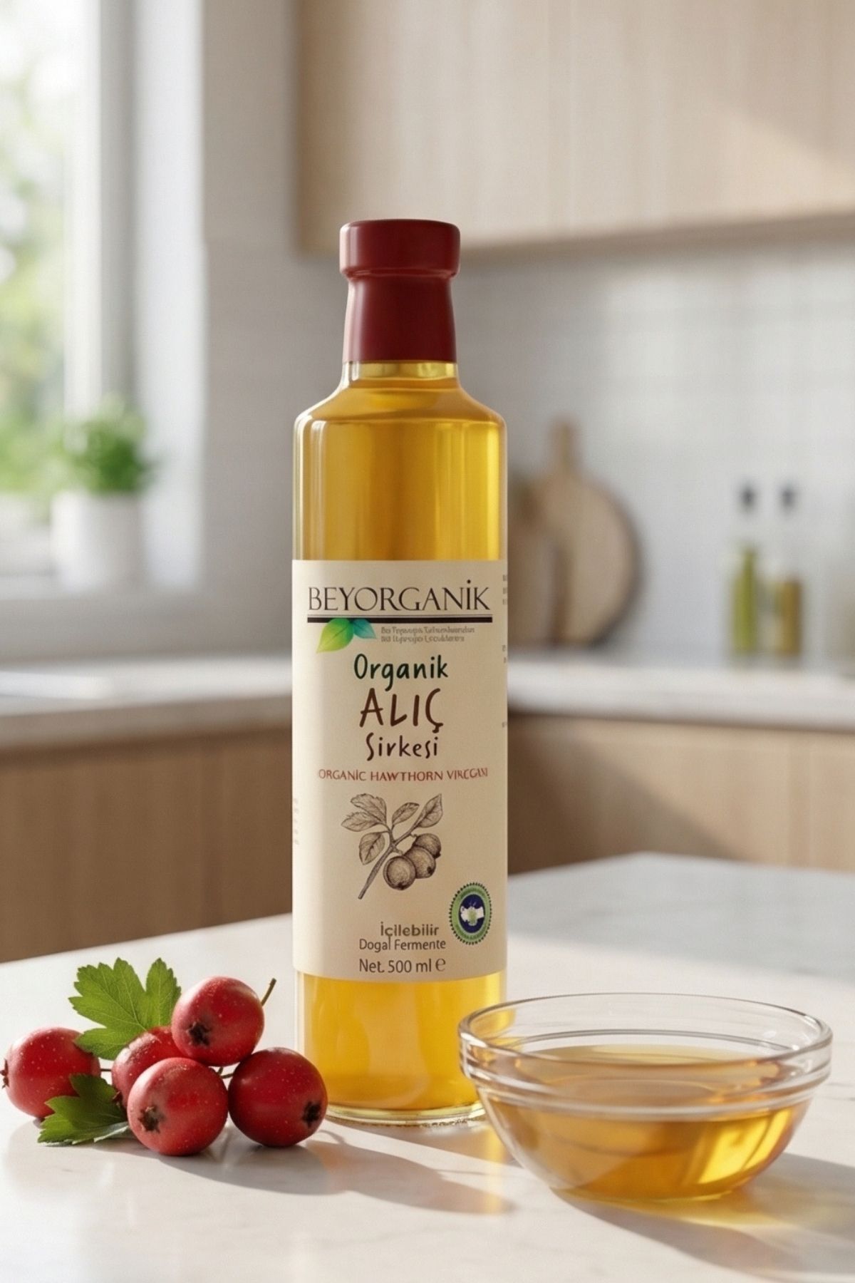 BEYORGANİK Organik Alıç Sirkesi 500ml - (Doğal Fermantasyon) (PESTİSİT ANALİZLİ) - Fiyatı, Yorumları