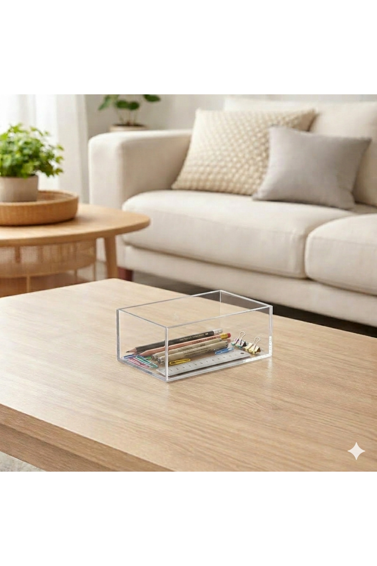 Multi-Purpose Storage Box without Transparent Lid (15CM X 10CM X 10CM)