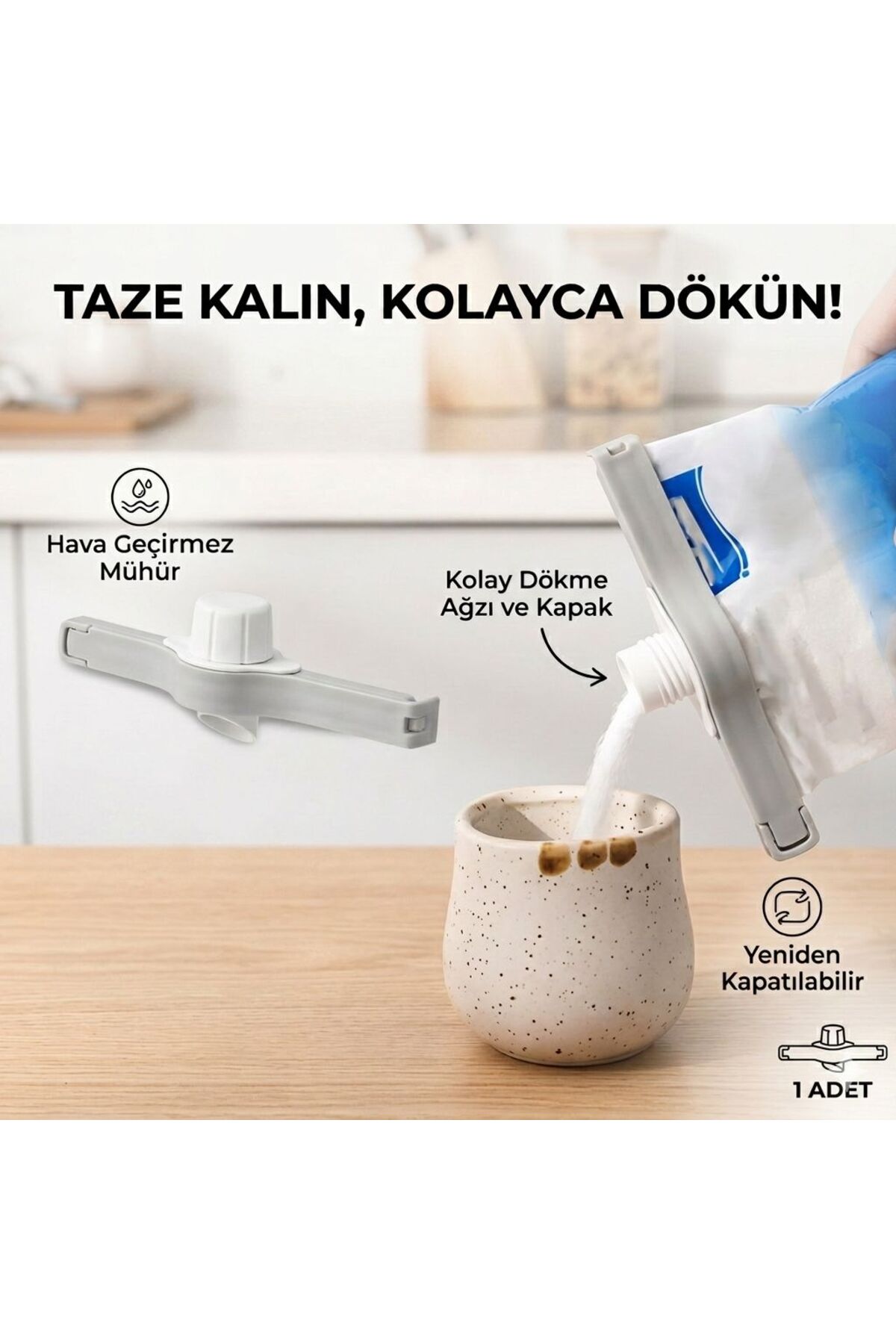 QesQin Gıda Koruma Sızdırmazlık Klipsi Paket Kapatma Mandalı