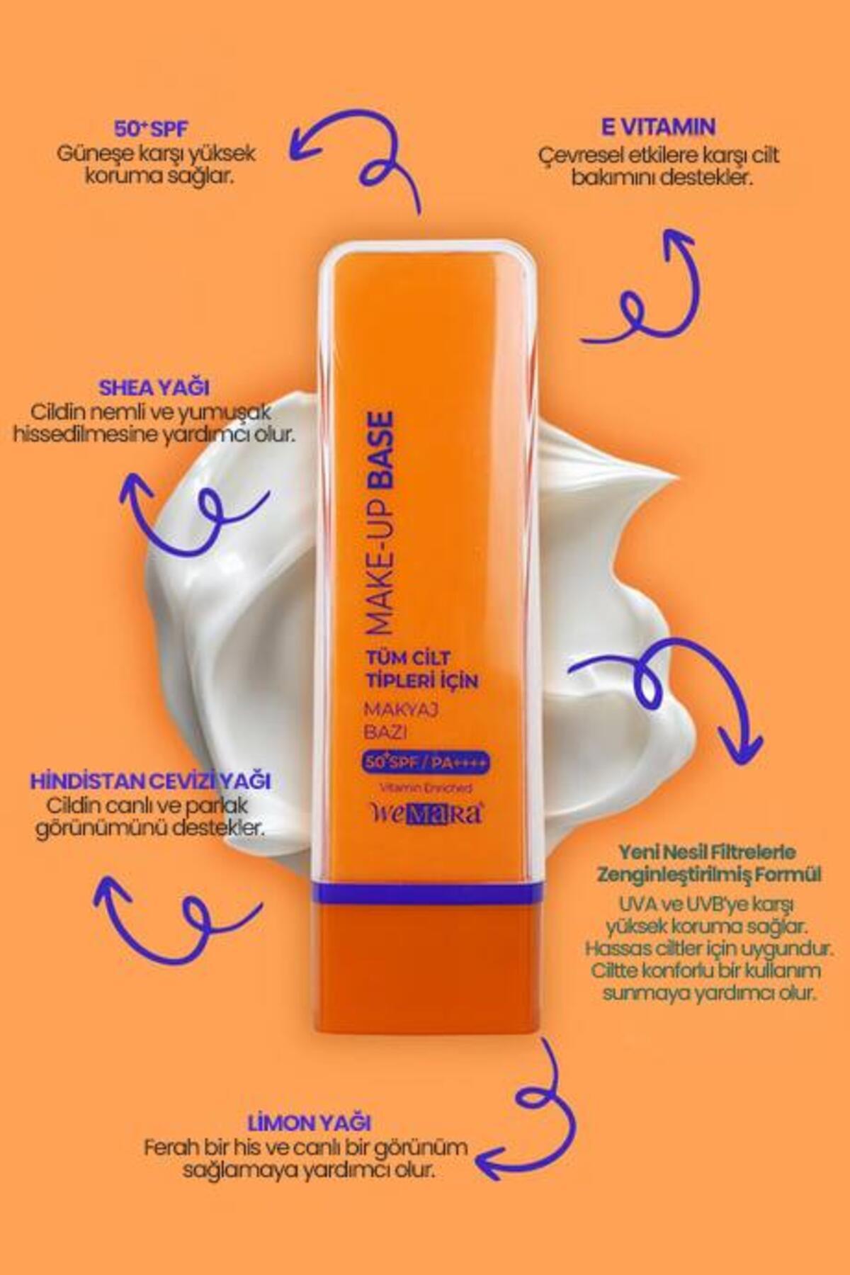 WEMARA MAKYAJ ALTI BAZ 50 SPF 50 ML — نارنجی IMM.00.0173