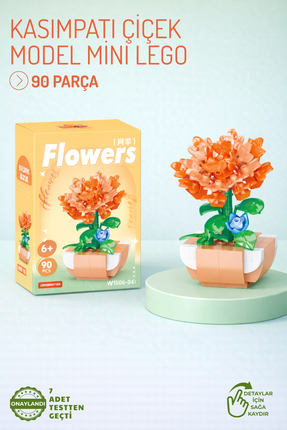 Nandy Home Kasımpatı Çiçek Model Karakter Figürü 3D Yapı Oyuncakları
