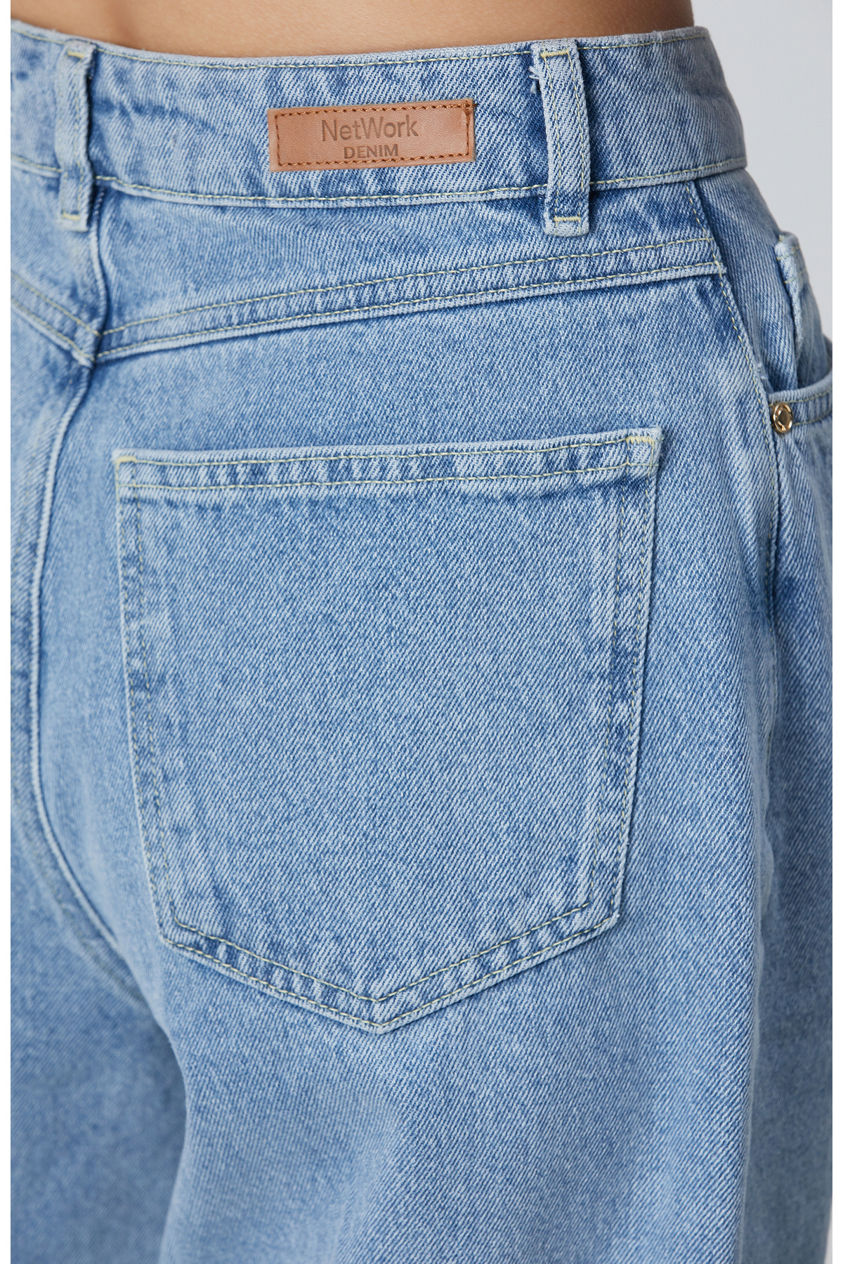 Network Açık Indigo Mavi Denim Pantolon görsel 5