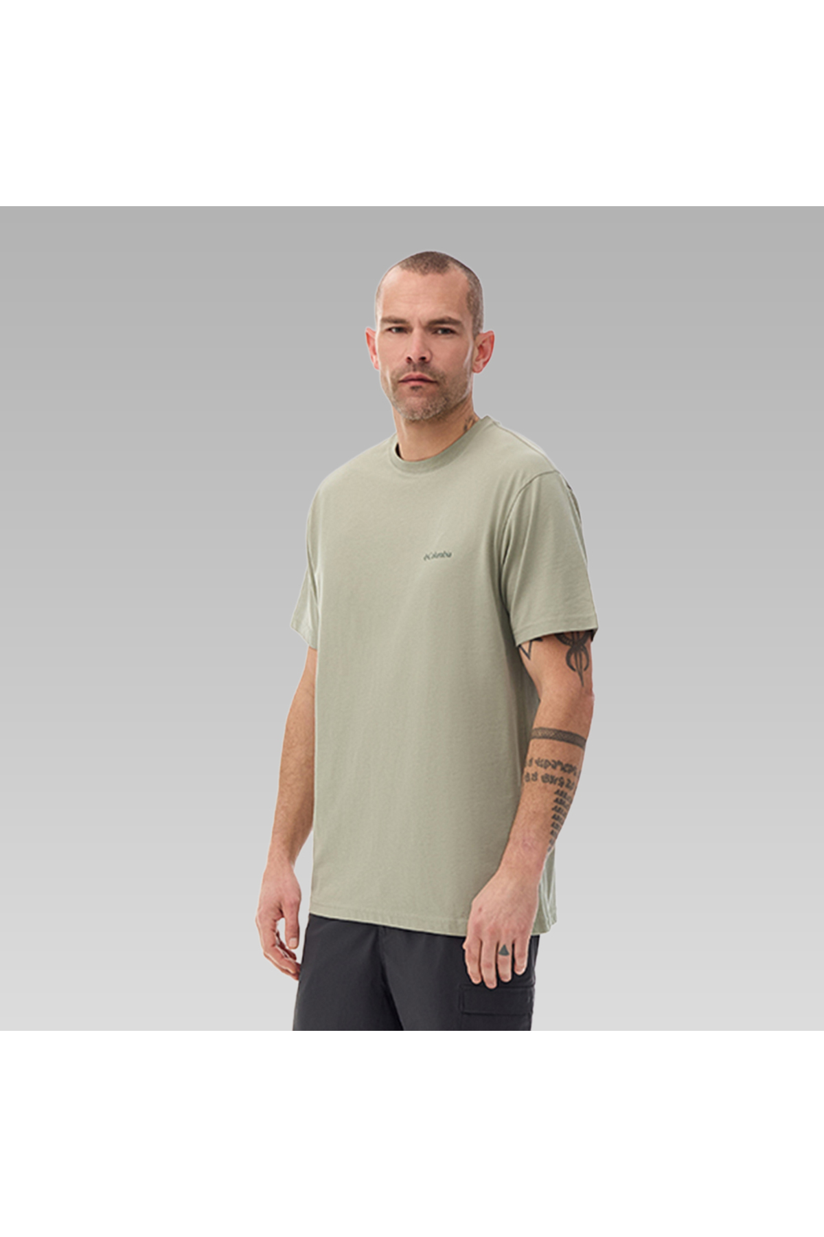 Columbia Erkek Tişört CS0282 CSC M BASIC SM LOGO BRUSHED SS TEE 9110151348 görsel 3