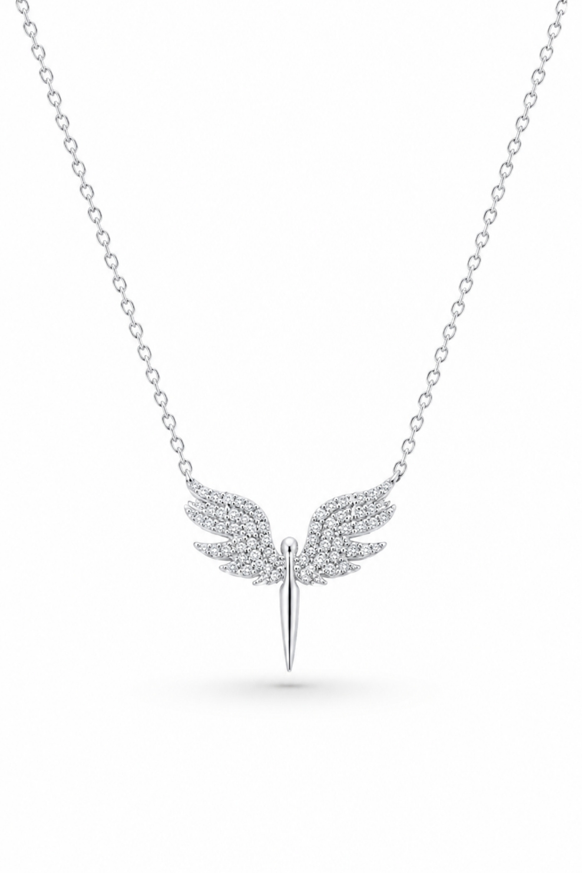 Custom Boxed Women's Necklace - Angel Winged Michael Angel Custom Design Women's Necklace