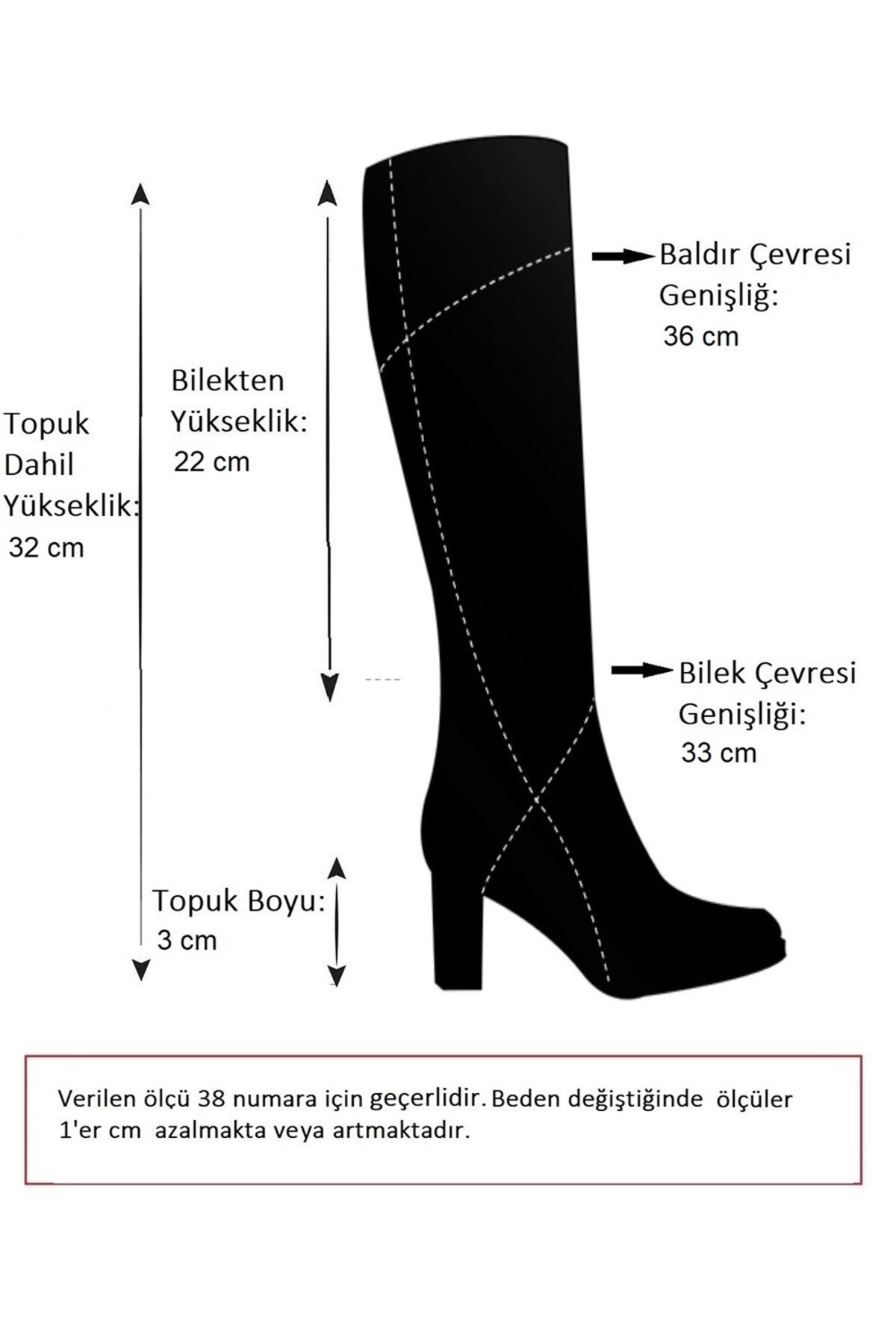 Fox Shoes Ten Süet Büzgülü Günlük Kadın Çizme N726602102 görsel 7