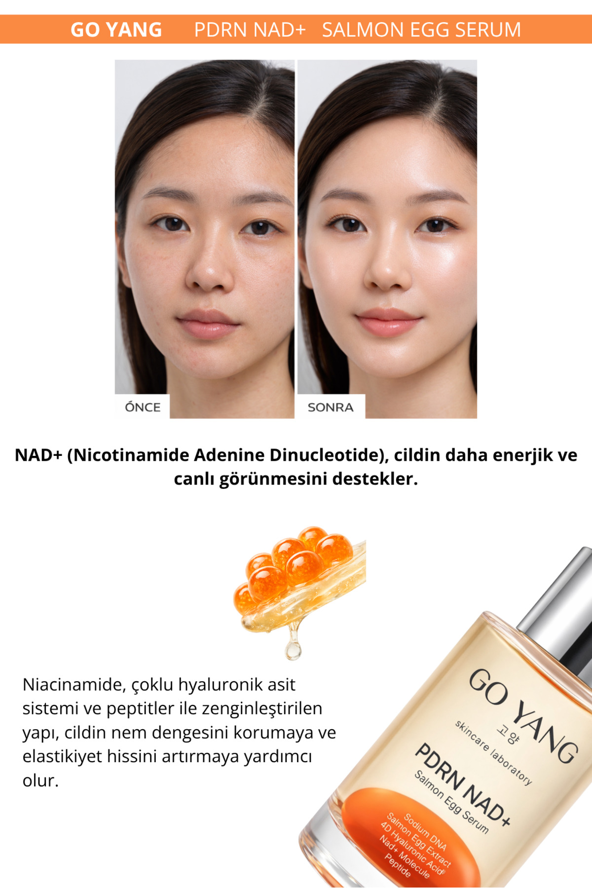 PDRN İçeren Cildi Gençleştirmeye Yardımcı Somon DNA Cilt Serumu 30ml — go-001 — تصویر 2 از 5
