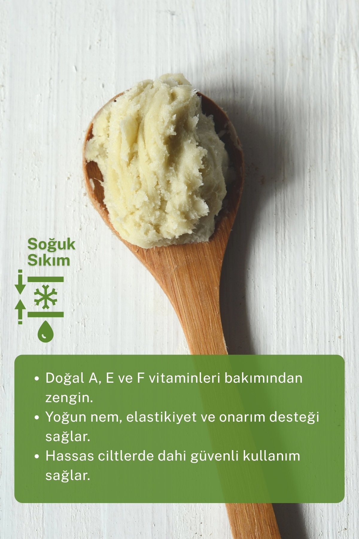 Shea Yağı - Soğuk Sıkım Ham Işlenmemiş Raw Virgin Shea Butter 100 gr — S24SHEA03 — تصویر 5 از 8