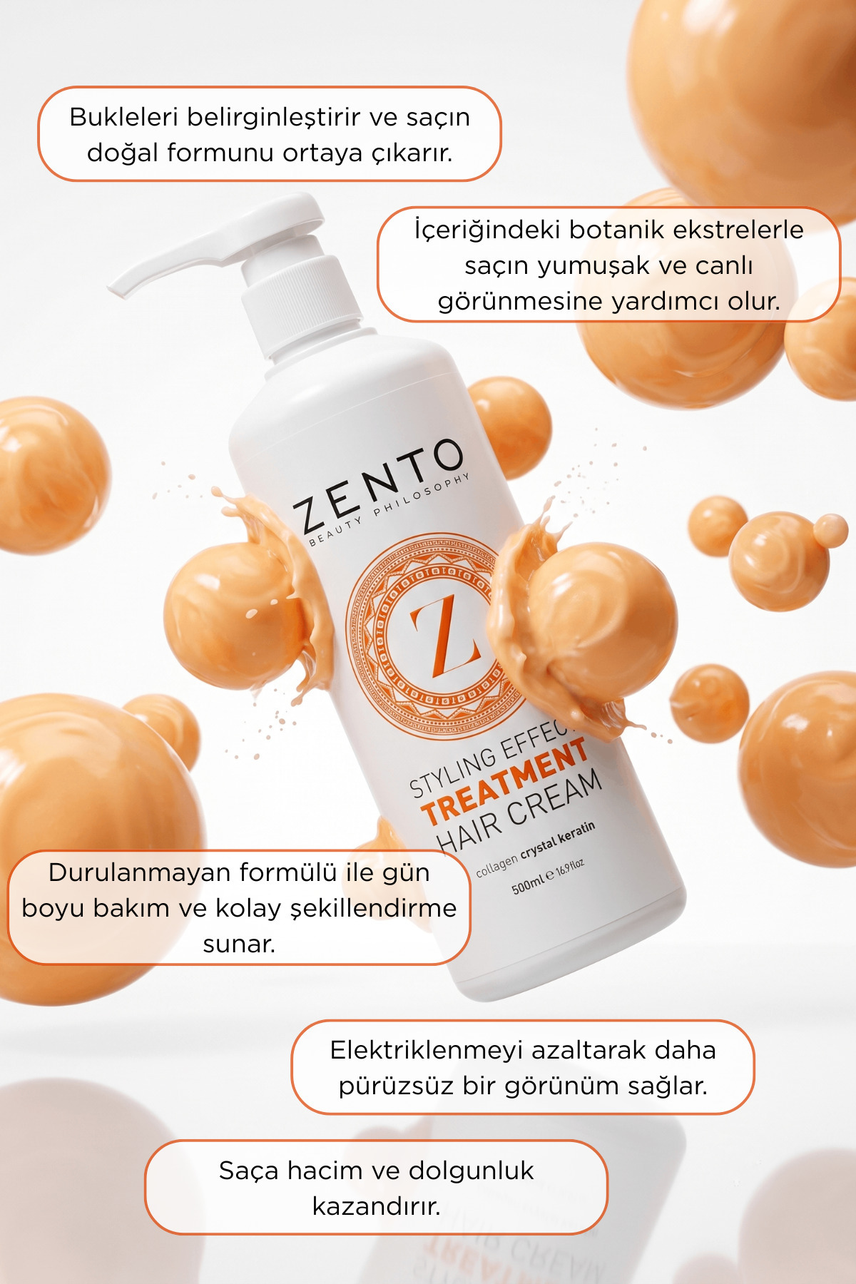 Beauty Phılosophy Stylıng Effect Treatment Haır Cream P9 500 ml — 033 — تصویر 2 از 8