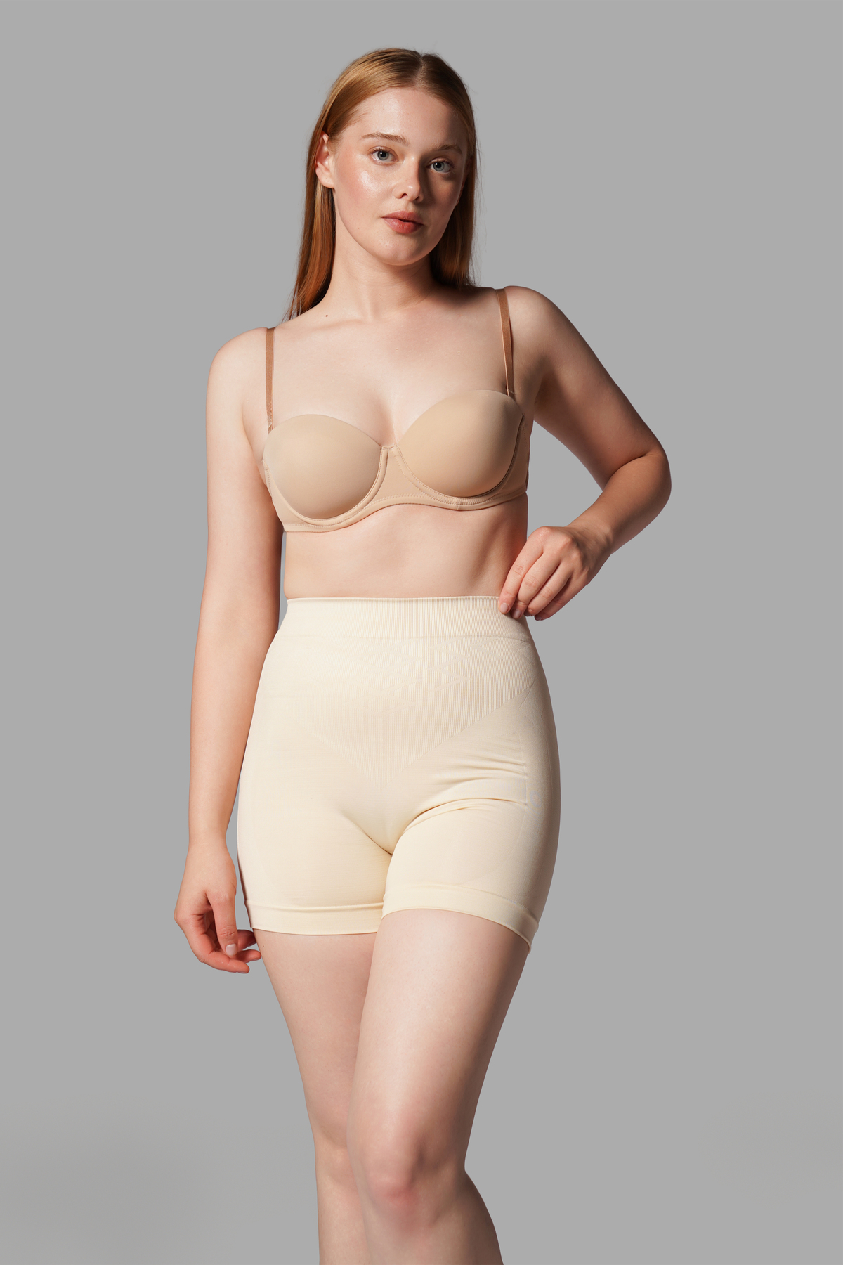 FİT WOMEN Push Up Seamless Dikişsiz Popo Şekillendirici Kısa Paçalı Korse 2064 görsel 2