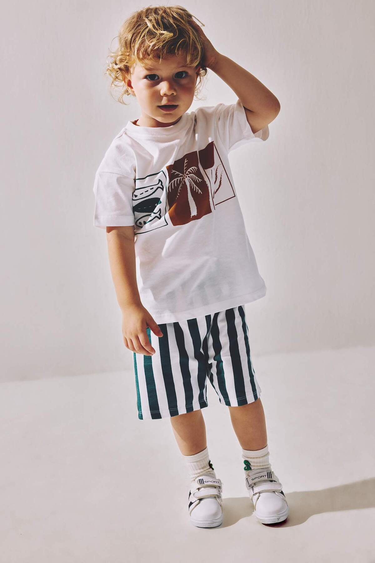Tropical Pattern 2pcs Green Suit Baby Boy H7897A526HS