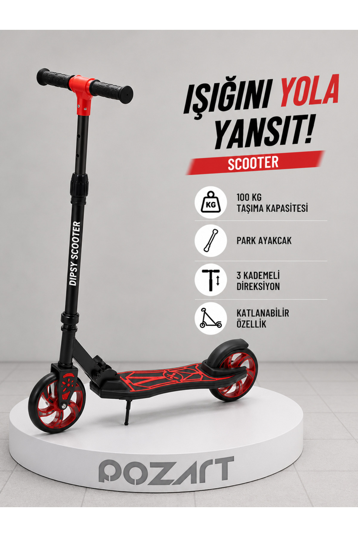 Wheel Foldable + Max 100 kg Over 12 Years Carrying Capacity With Brake 9-12