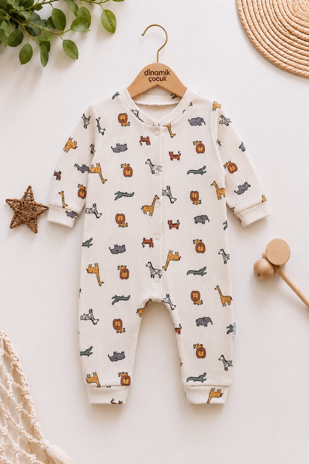 Boys Girls Unisex Baby Printed Snap Fastener Newborn Jumpsuit 100% Cotton Flexible 1-3-6months