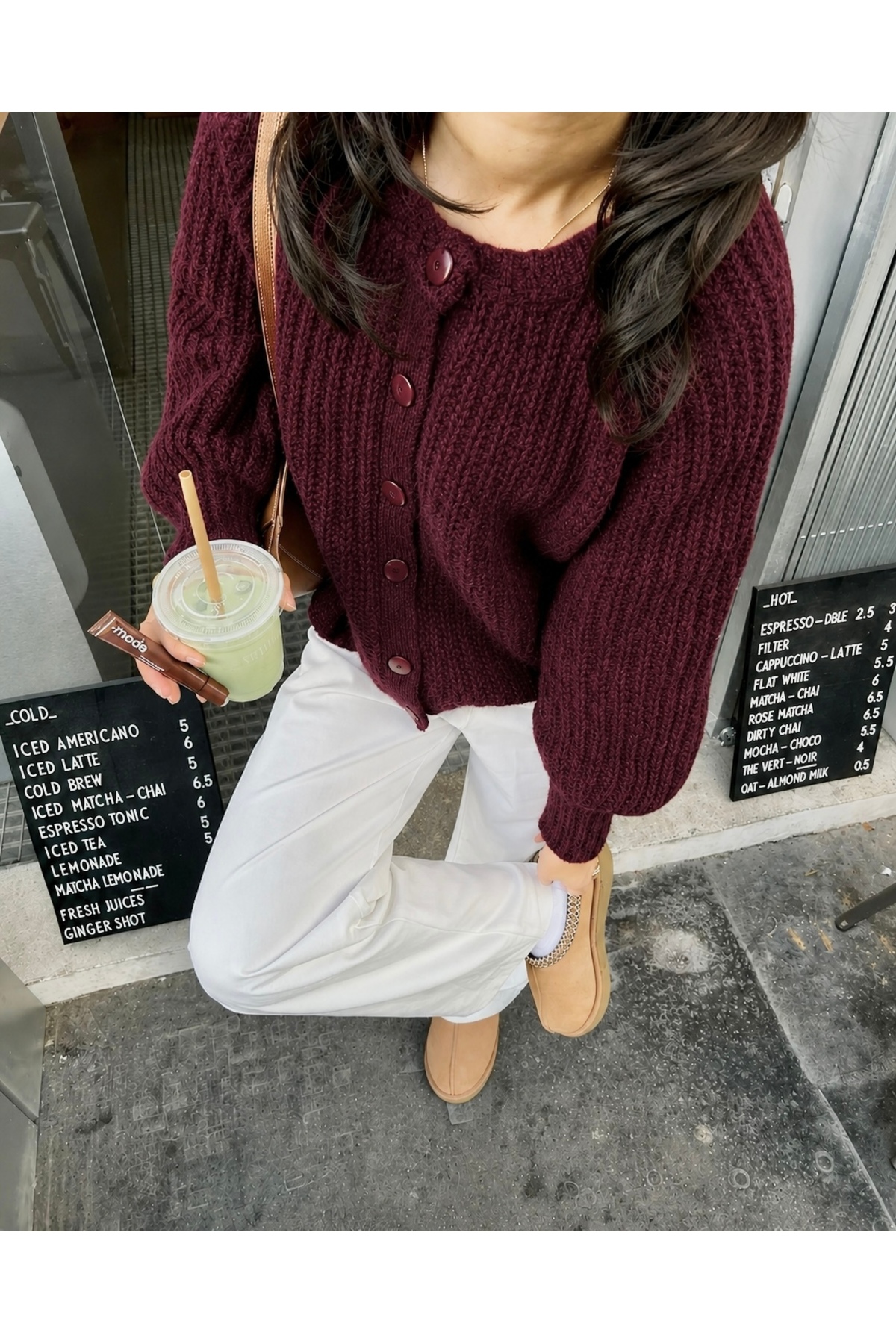 NATUFIAN STORE Kadın Yumoş Selanik Örgülü İtalyan Kol Basic Triko Hırka