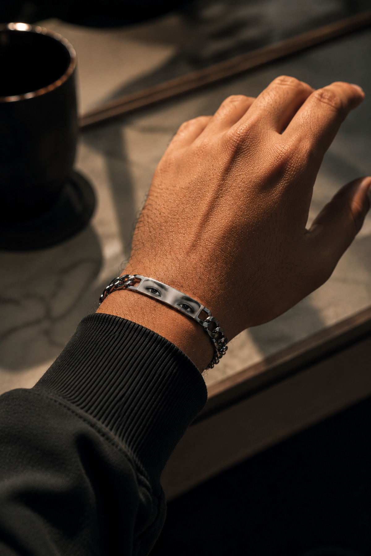 AccessoriesCınCık Göz Bileklik Kişiye Özel İsim Yazılı Bileklik Resimli Bileklik Sevgiliye Hediye görsel 3