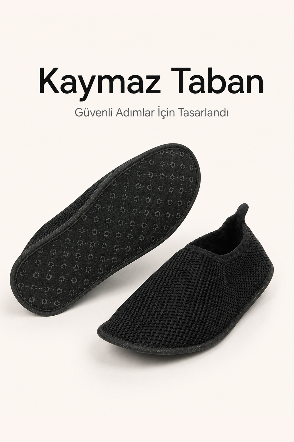 ihvan online Fileli Nefes Alabilen Hac Umre Tavaf Patiği Siyah görsel 5