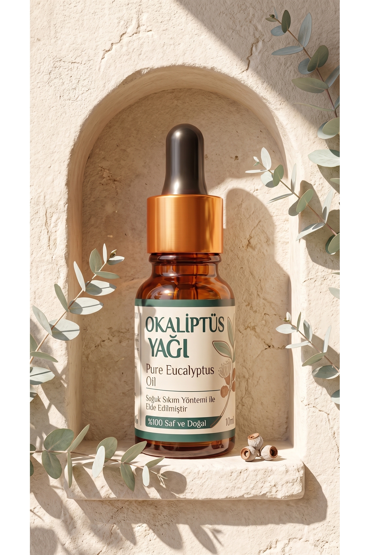 Okaliptus Uçucu Yağı 10 ml / %100 Saf Ve Doğal / Eucalyptus Oil — A1-Okaliptus-yag-10 — تصویر 3 از 8