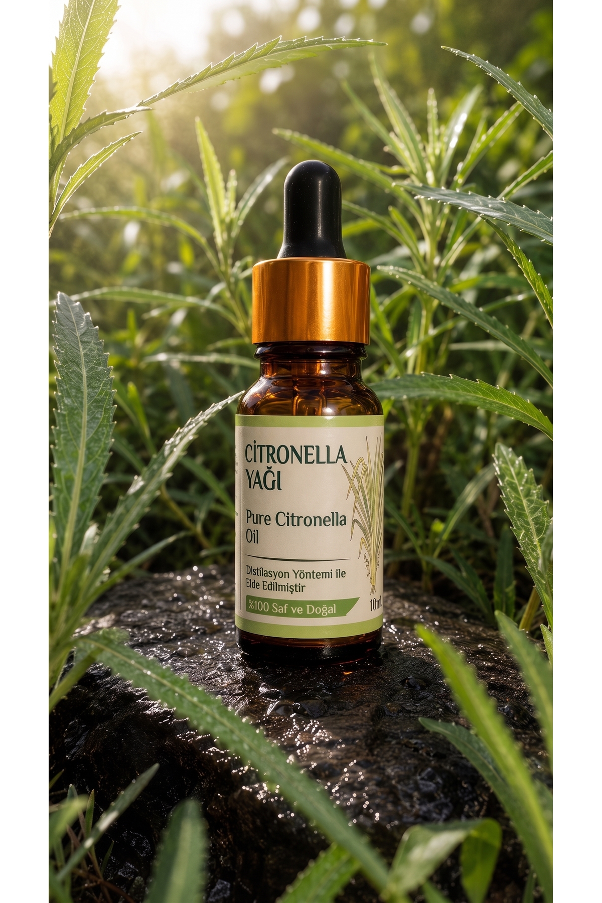 Citronella Uçucu Yağı 10 ml / Limon Çimeni / %100 Saf Ve Doğal / Sitronella Oil — A1-Citronella-yag-10 — تصویر 4 از 8