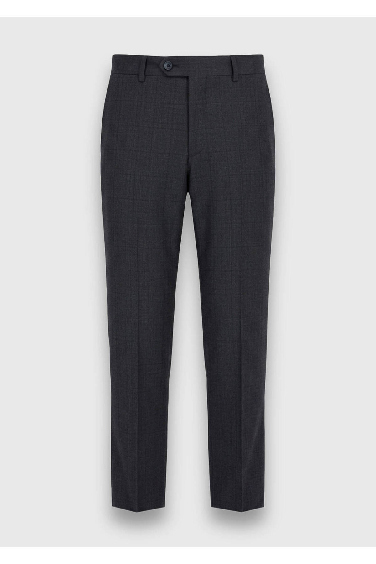 Ramsey Antrasit Kareli Zeroweight Slim Fit %100 Yün Takım Elbise görsel 7
