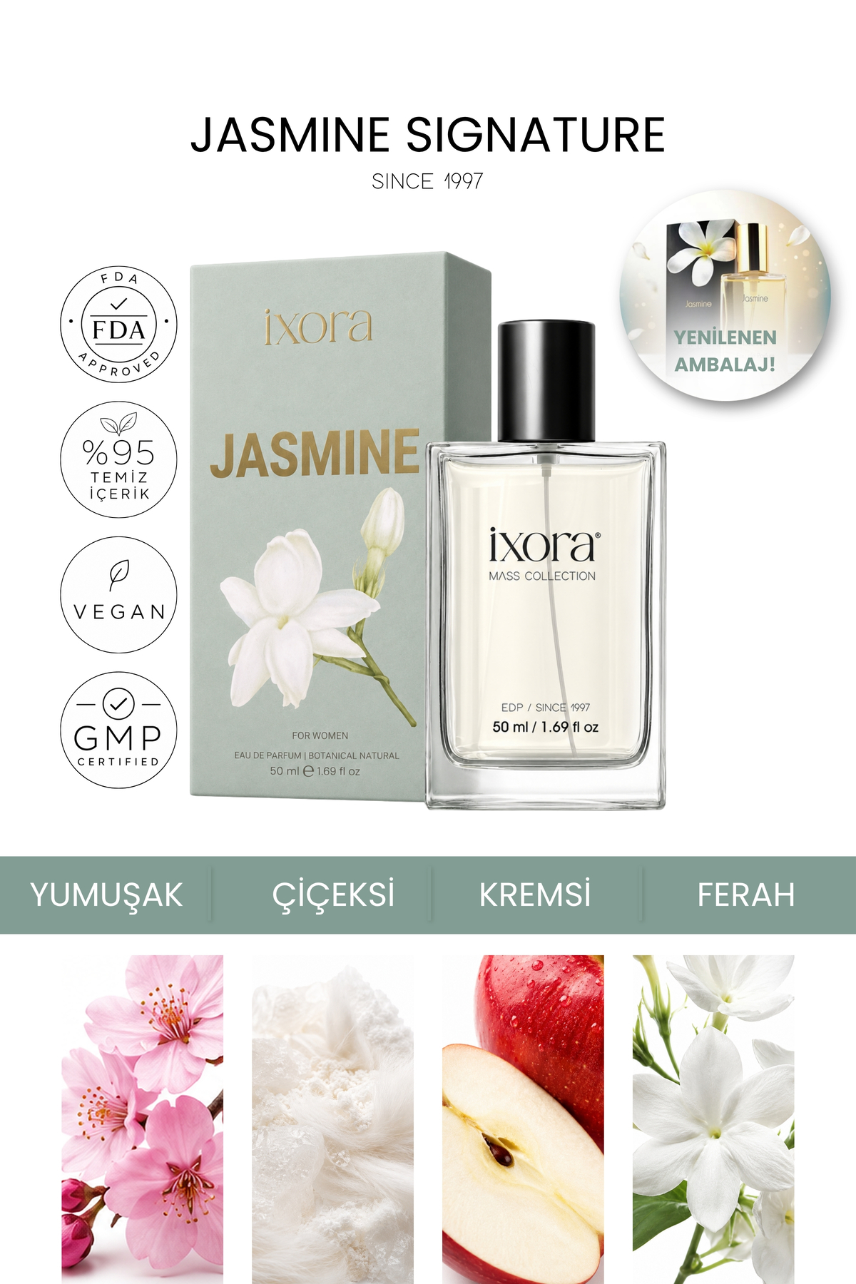 ixora Pastel Jasmine Signature Kadın EDP Parfüm 50 ml — سفید 8680136608428
