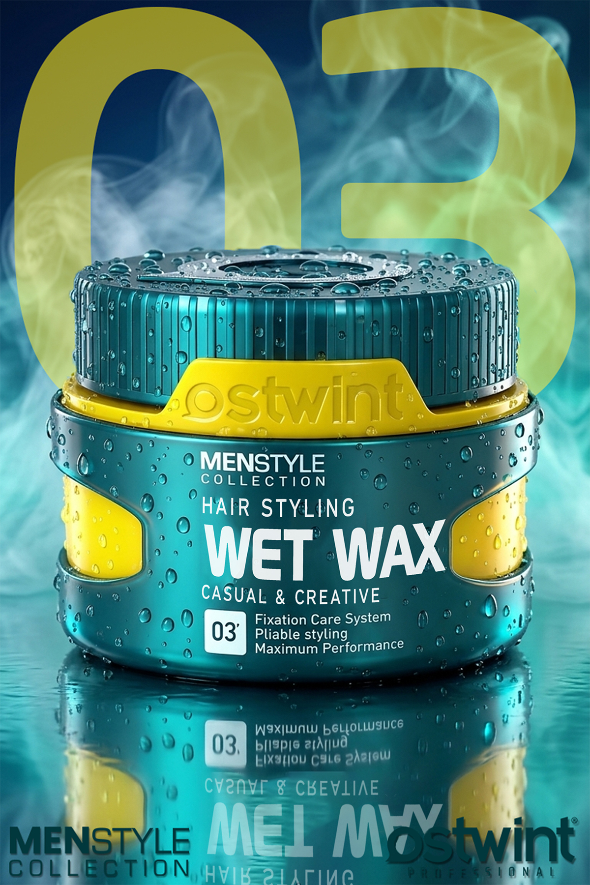 Profesyonel Saç Şekillendirici Wet Wax, Doğal Ve Güçlü Tutuş, Uzun Süreli Etki, No:03 150ml — 8680164447736 — تصویر 6 از 7
