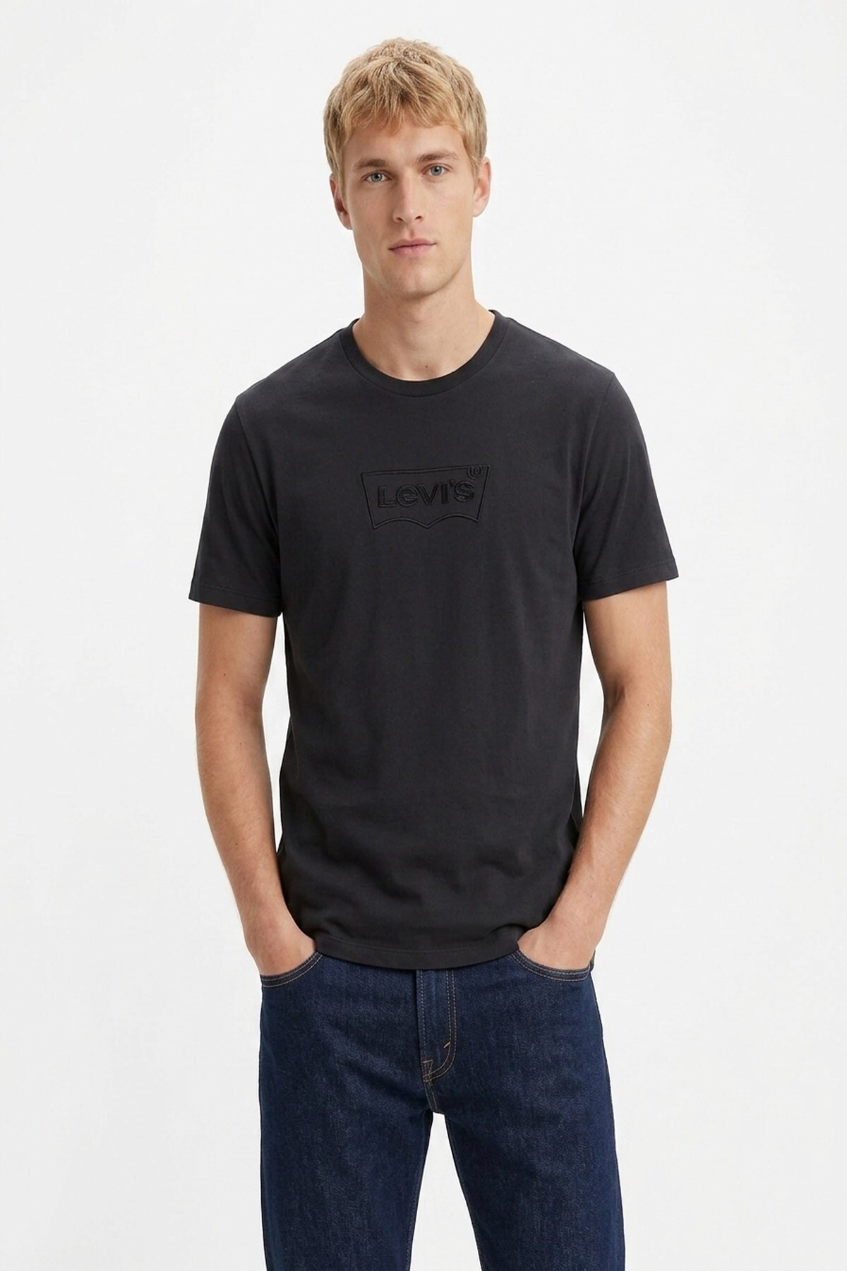تی‌شرت مردانه طرح‌دار مشکی A2823-0263 لیوایز تی شرت Levi's