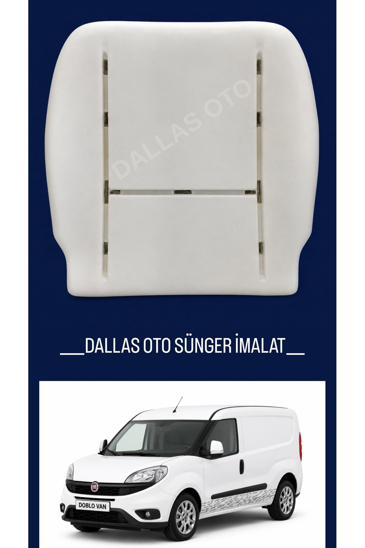 GⅠ-02 2003.2.11 ディファ有明 DALLAS Oto DOBLO VAN 2010 VE SONRASI UYUMLU OTURAK SÜNGERİ - Fiyatı