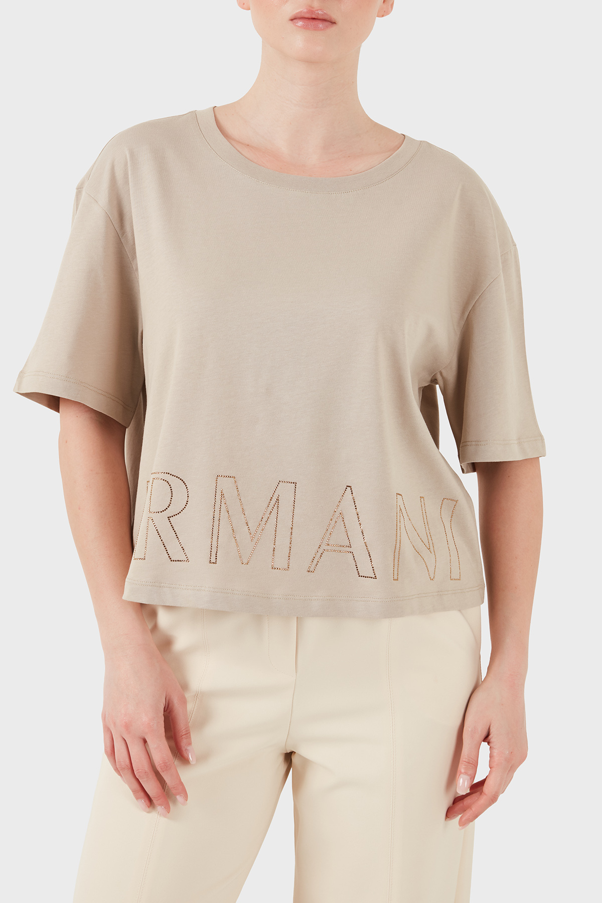 تیشرتزنانهArmani Exchangeبژ