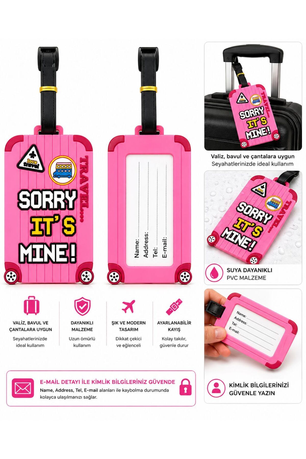Silicone Sorry Luggage Tag - Luggage Tag