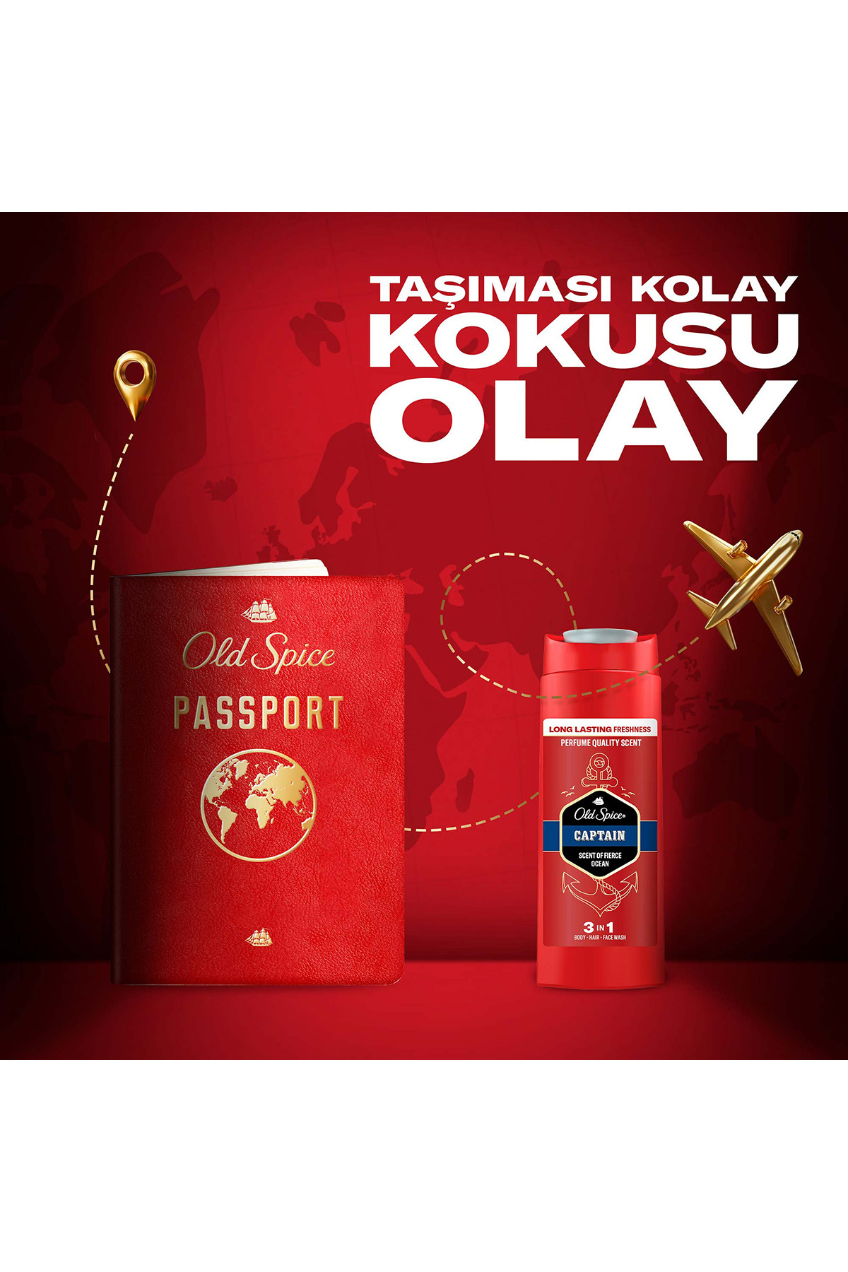 Captain Erkek Duş Jeli ve Şampuan 3'ü 1 Arada Vücut Saç Yüz Seyahat Boy 90 ml — 8006530326100 — تصویر 3 از 8