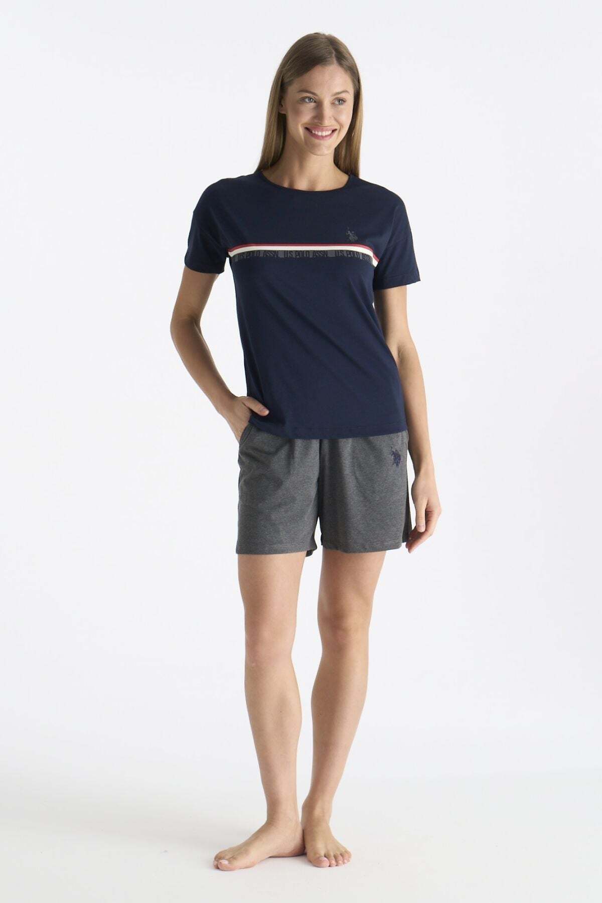 ست پیژامه و لباس خواب زنانه یقه گرد | یو اس پولو U.S. Polo Assn. PL-20194-CAG TR - تصویر 2