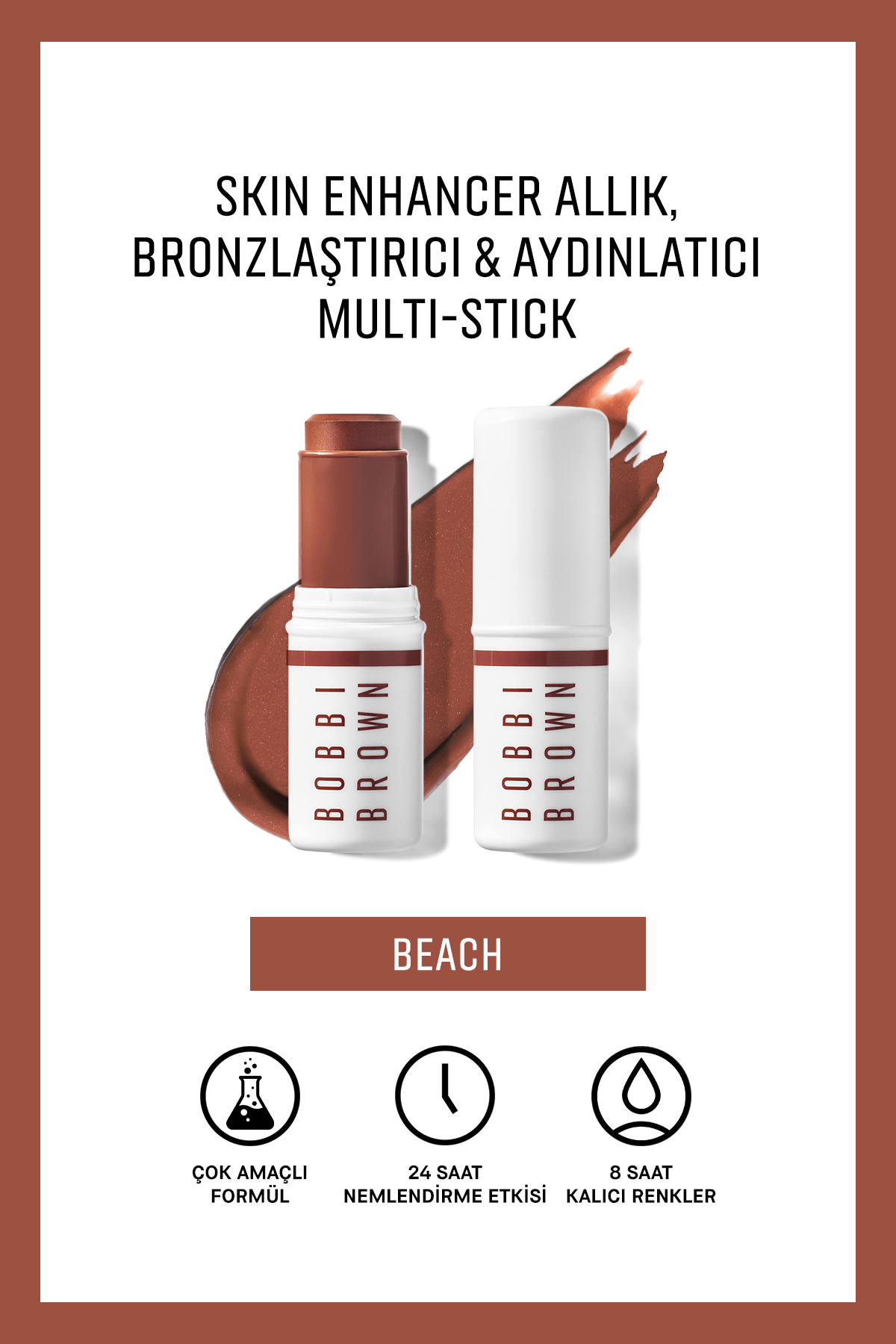 BOBBI BROWN Skin Enhancer Blush, Bronzer & Highlighter Multi-Stick - Beach — رنگارنگ 141222