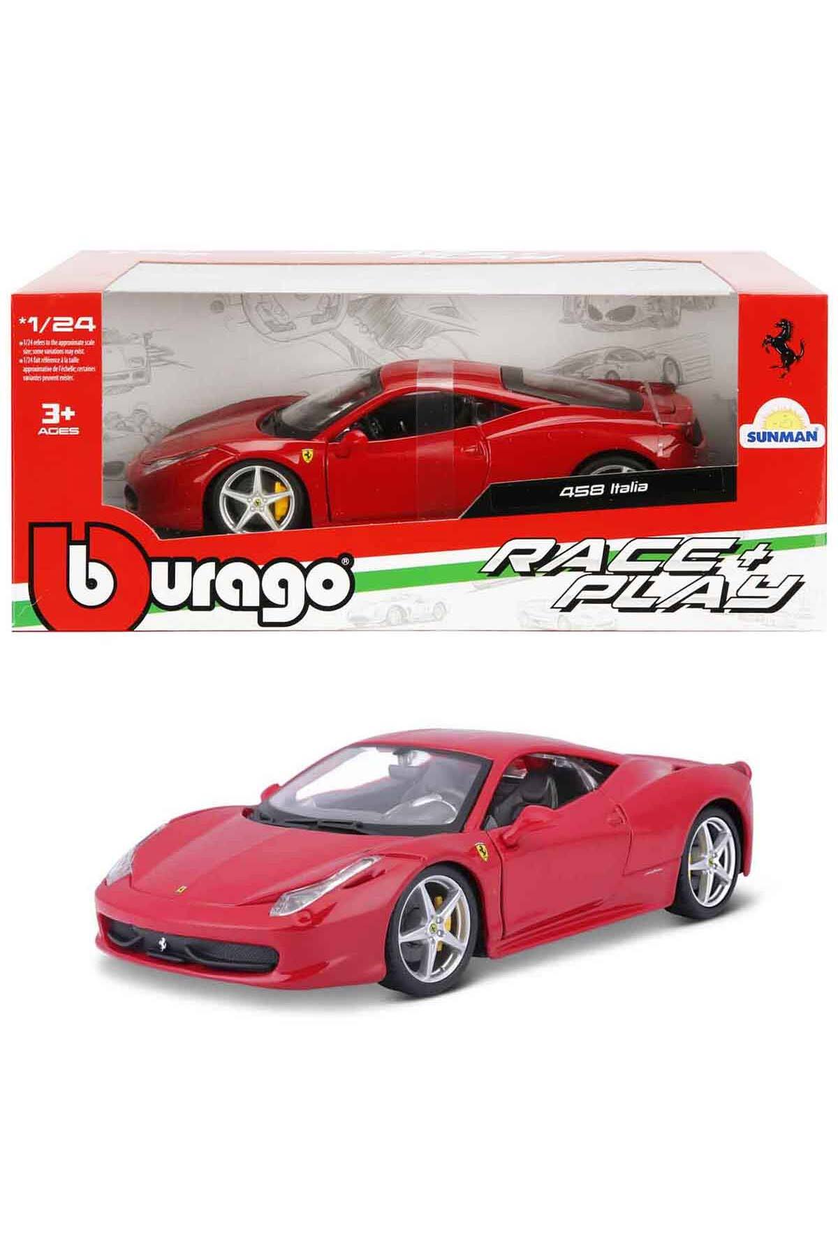 Feyza Oyuncak Ferrari 458 Italia 1:24 Ölçek Model Araba Kırmızı